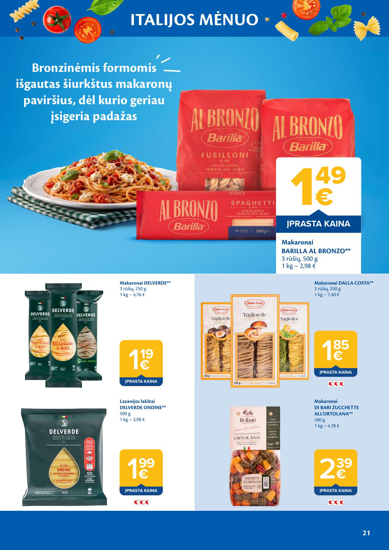 MAXIMA nuolaidų katalogas "ITALIJOS MĖNUO"