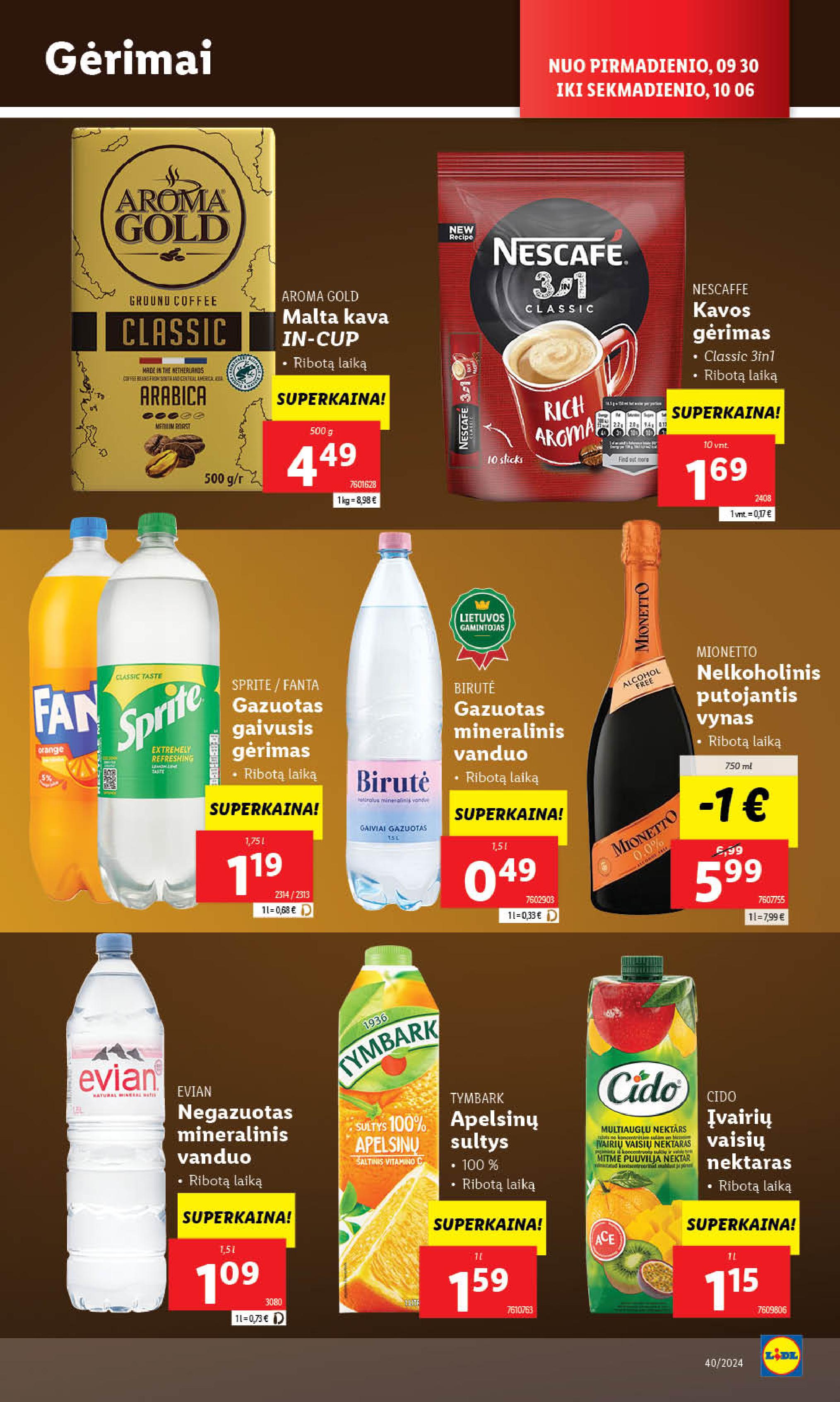 Naujausias LIDL kaininis katalogas 2024.09.30 - 2024.10.06