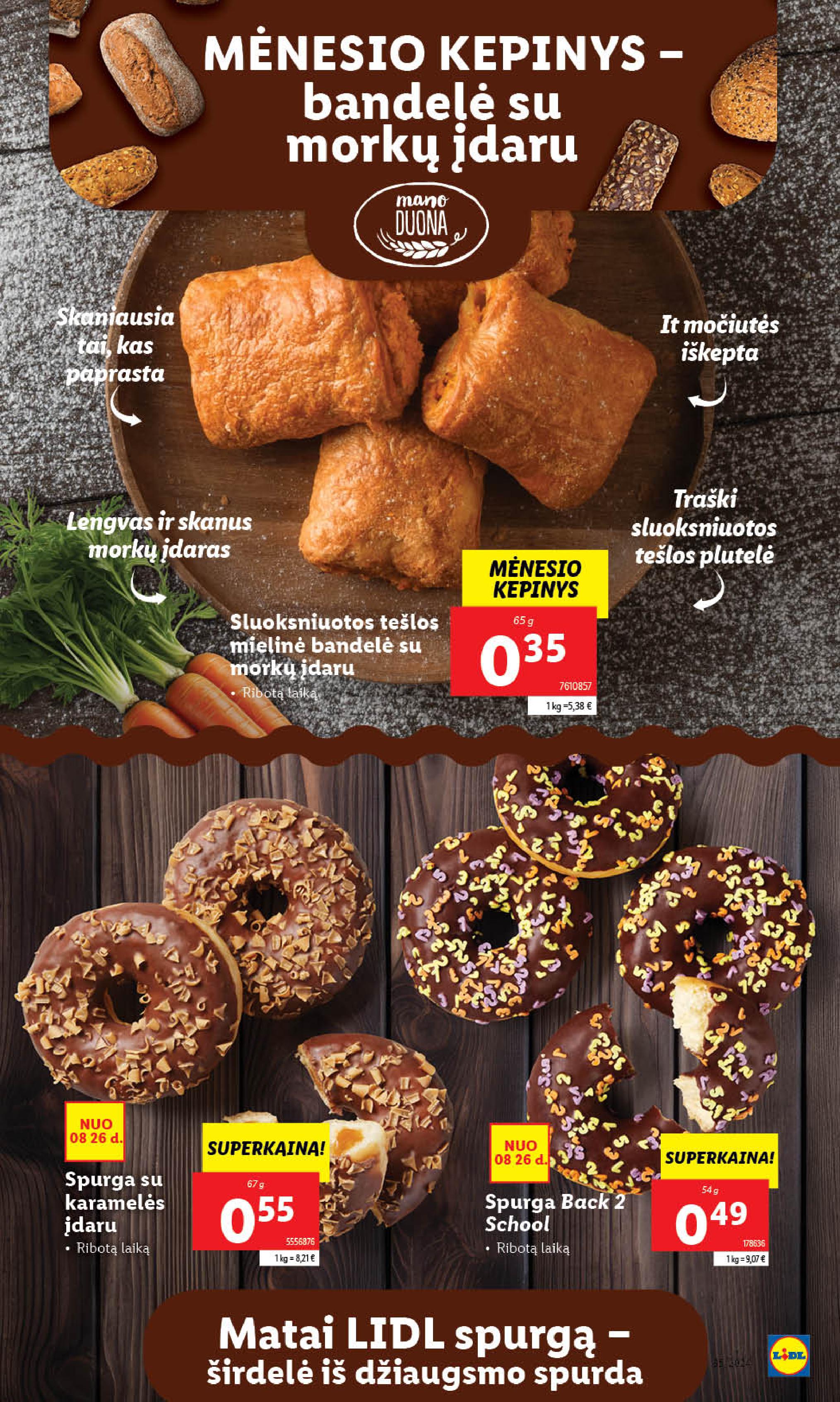 Naujausias LIDL kaininis katalogas 2024.08.26 - 2024.09.01