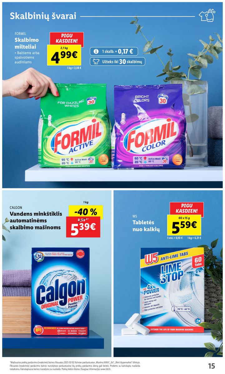 LIDL švaros prekių katalogas "Švaros festivalis" galioja nuo 2023.02.09