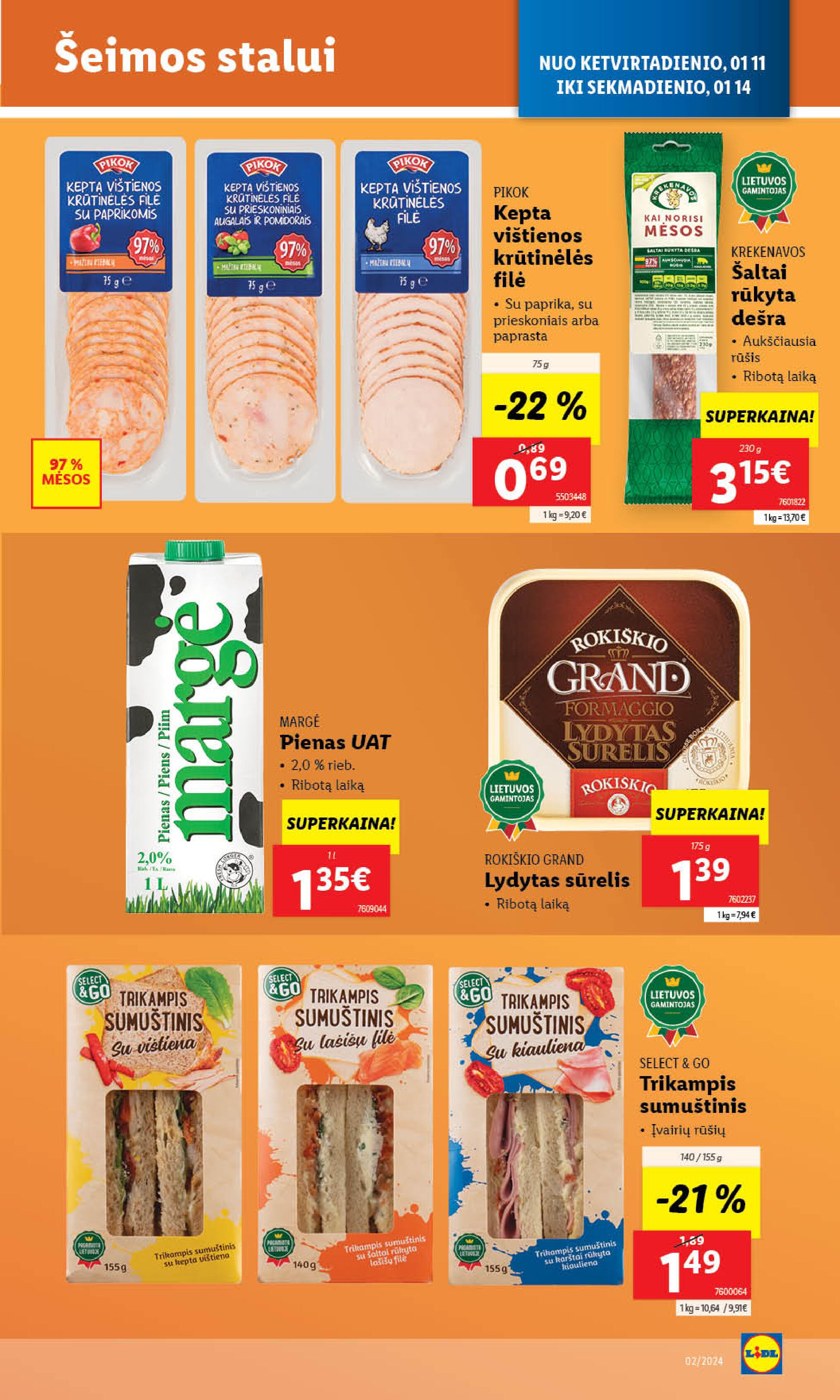 Naujausias LIDL kaininis katalogas 2024.01.08 - 2024.01.14