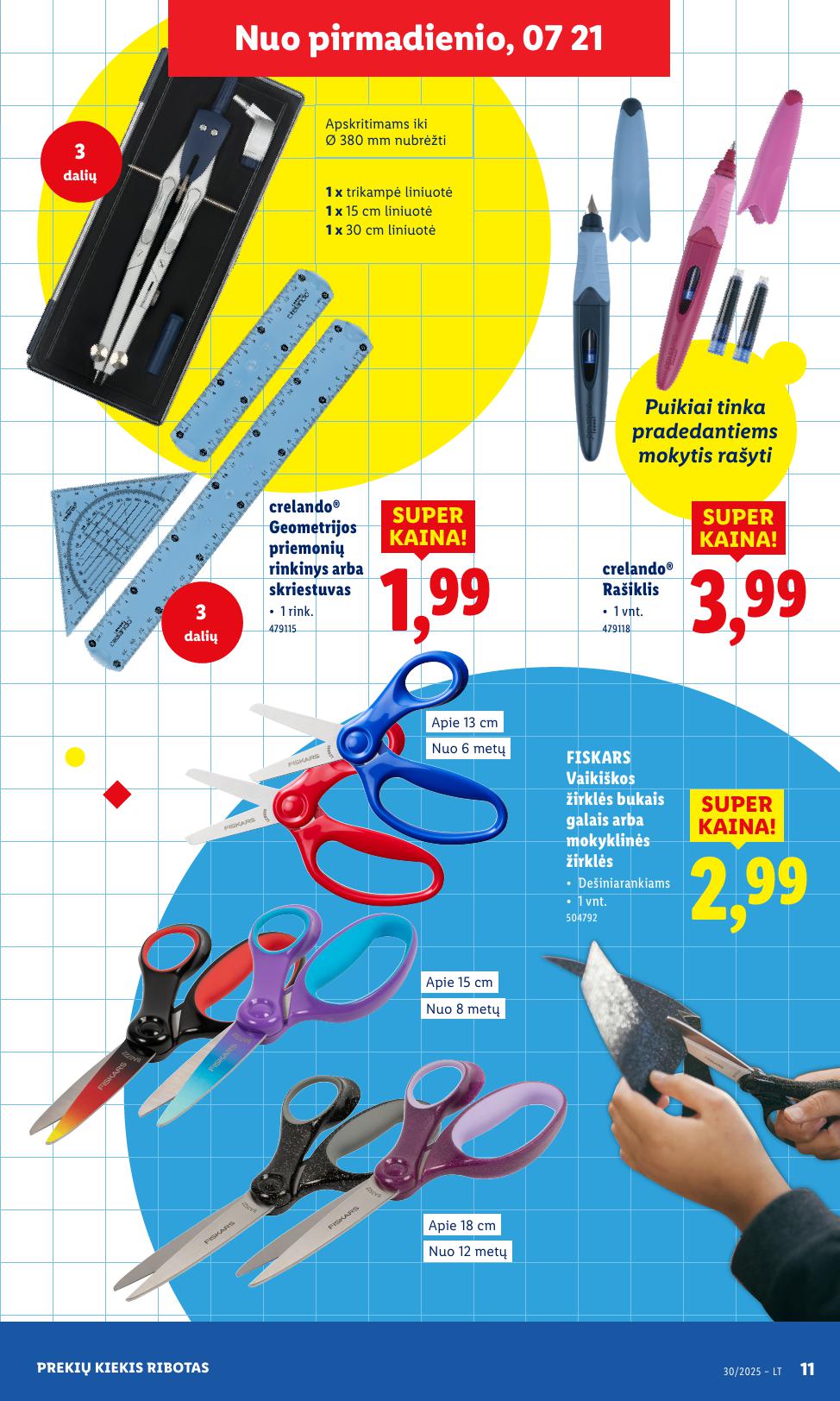 LIDL ne maisto prekių leidinys 2025.07.21 - 2025.07.27