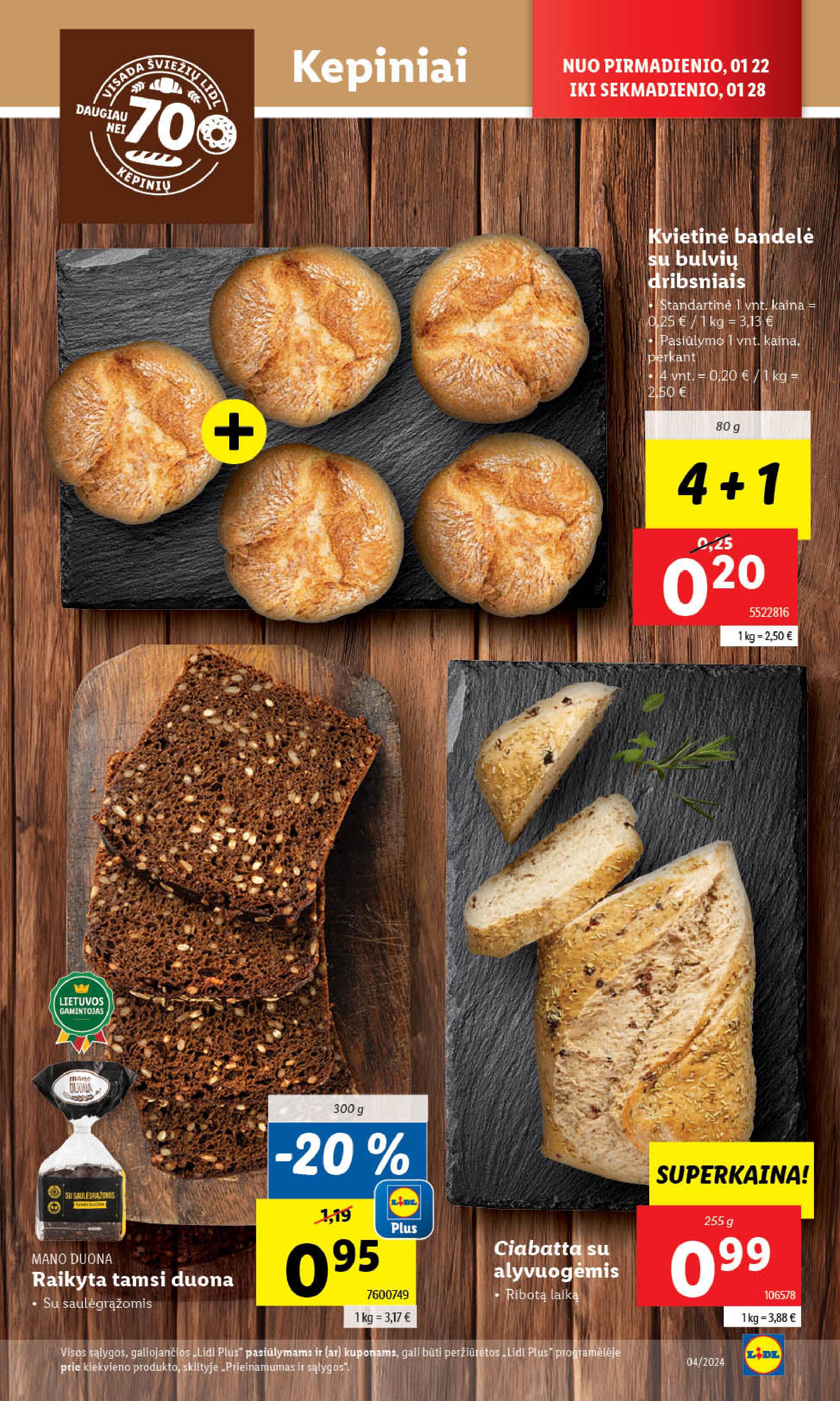 Naujausias LIDL kaininis katalogas 2024.01.22 - 2024.01.28