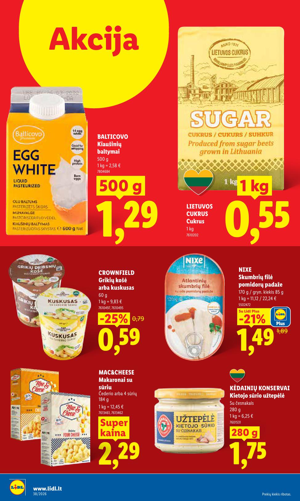 Naujausias LIDL kaininis katalogas 2026.09.14 - 2026.09.20