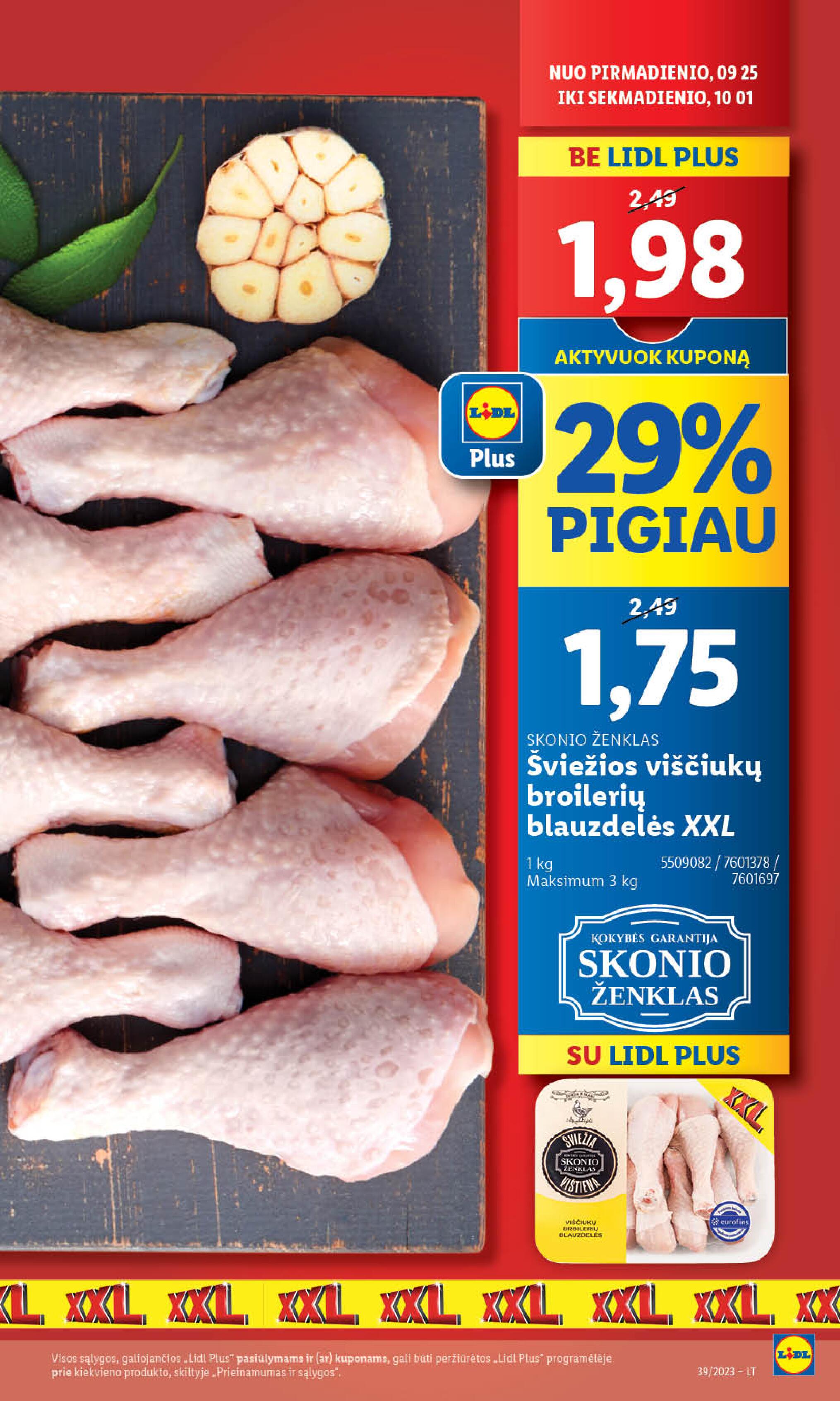 Naujausias LIDL kaininis katalogas 2023.09.25 - 2023.10.01