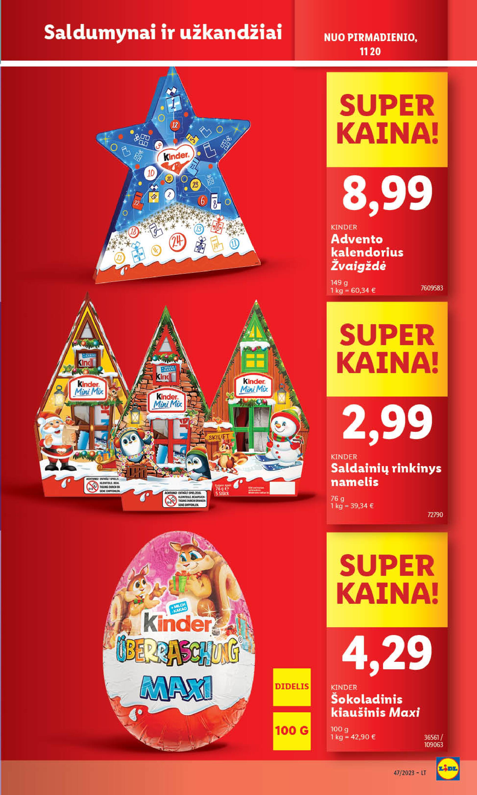 Naujausias LIDL kaininis katalogas 2023.11.20 - 2023.11.26
