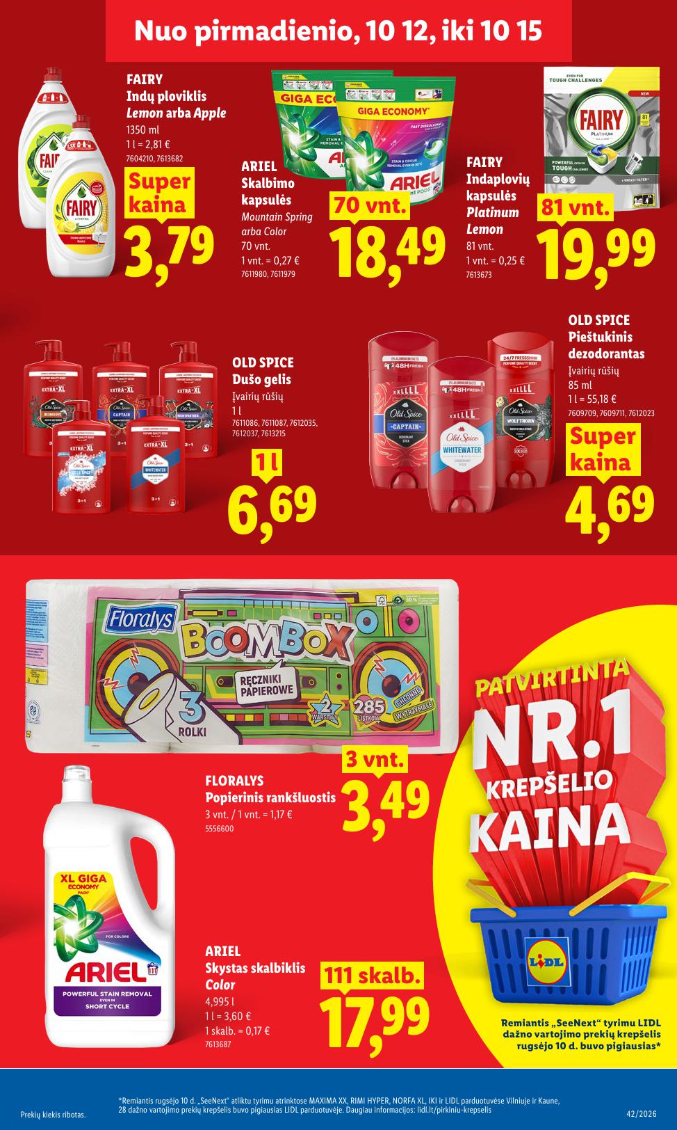 Naujausias LIDL kaininis katalogas 2026.10.12 - 2026.10.18