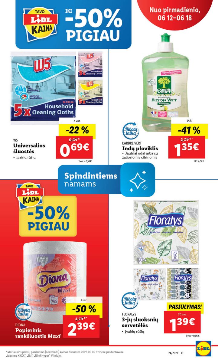 Naujausias LIDL kaininis katalogas 2023.06.12 - 2023.06.18