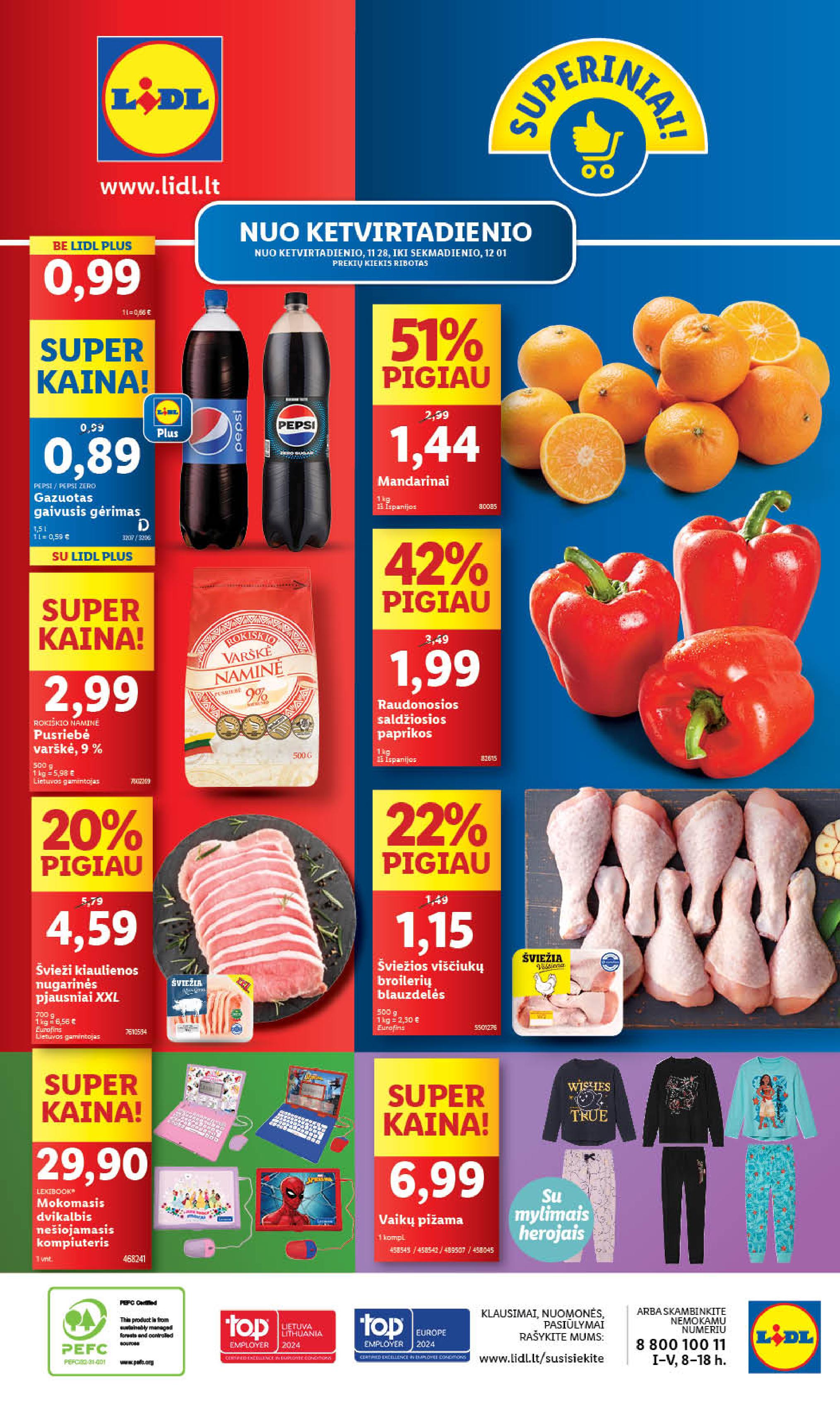 Naujausias LIDL kaininis katalogas 2024.11.25 - 2024.12.01
