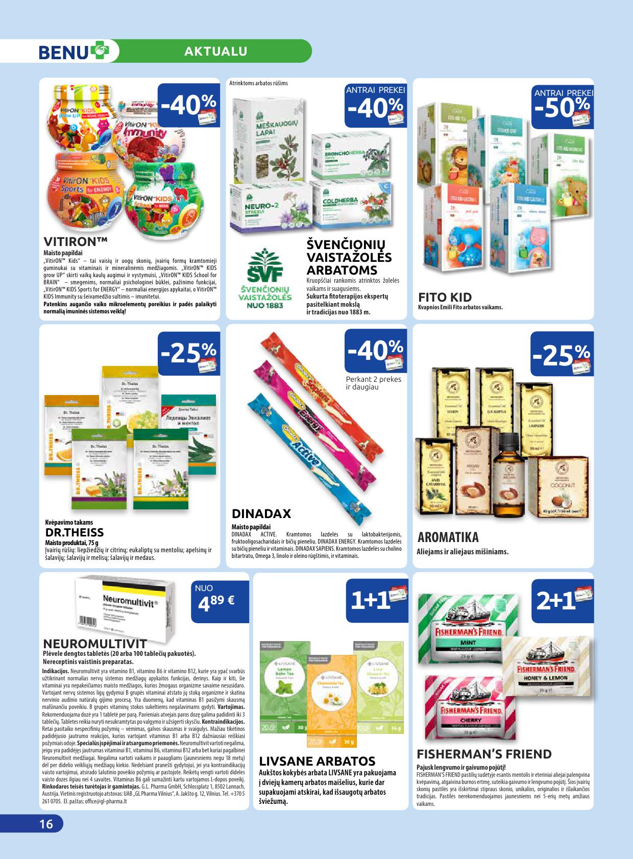 BENU vaistinės akcijų ir nuolaidų leidinys 2026.04.01 - 2026.04.30