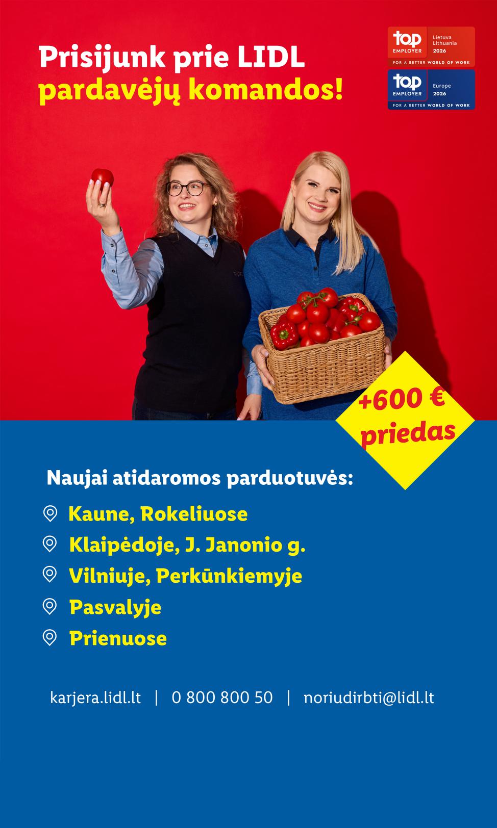 Naujausias LIDL kaininis katalogas 2026.07.27 - 2026.08.02