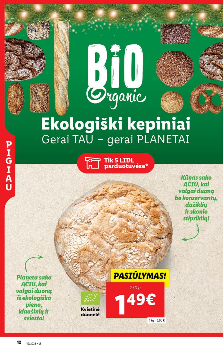 Naujausias LIDL kaininis katalogas 2022.12.05 - 2022.12.11