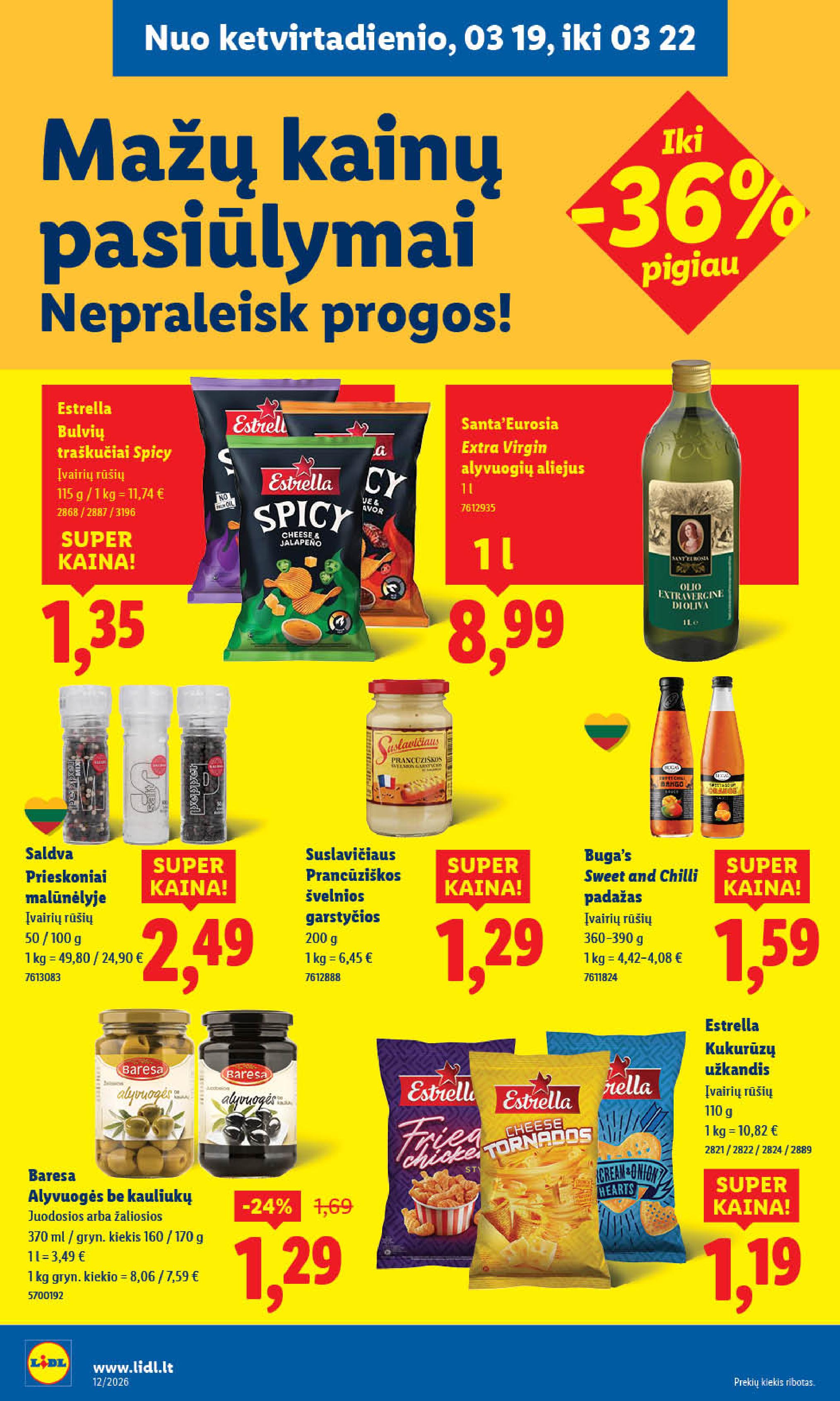 Naujausias LIDL kaininis katalogas 2026.03.16 - 2026.03.22