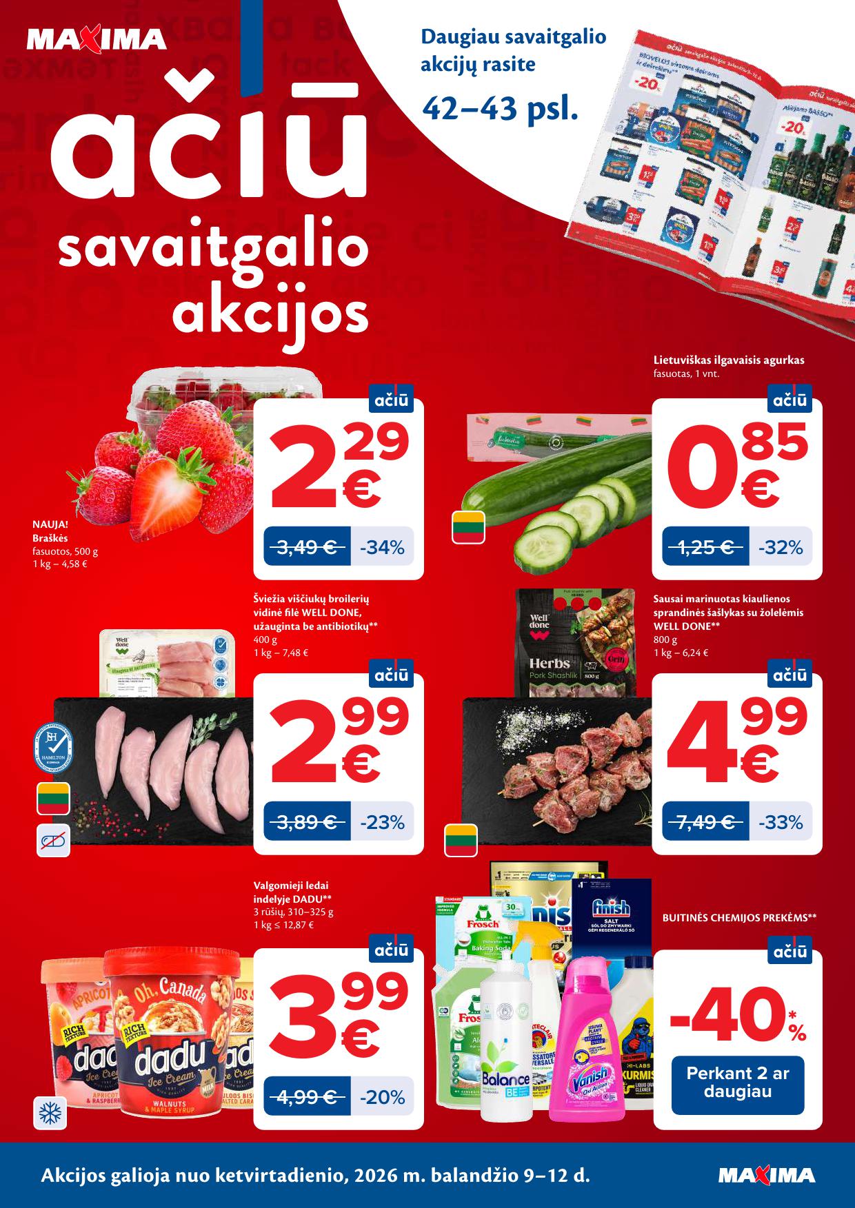 Naujausias MAXIMA kaininis katalogas 2026.04.07 - 2026.04.13