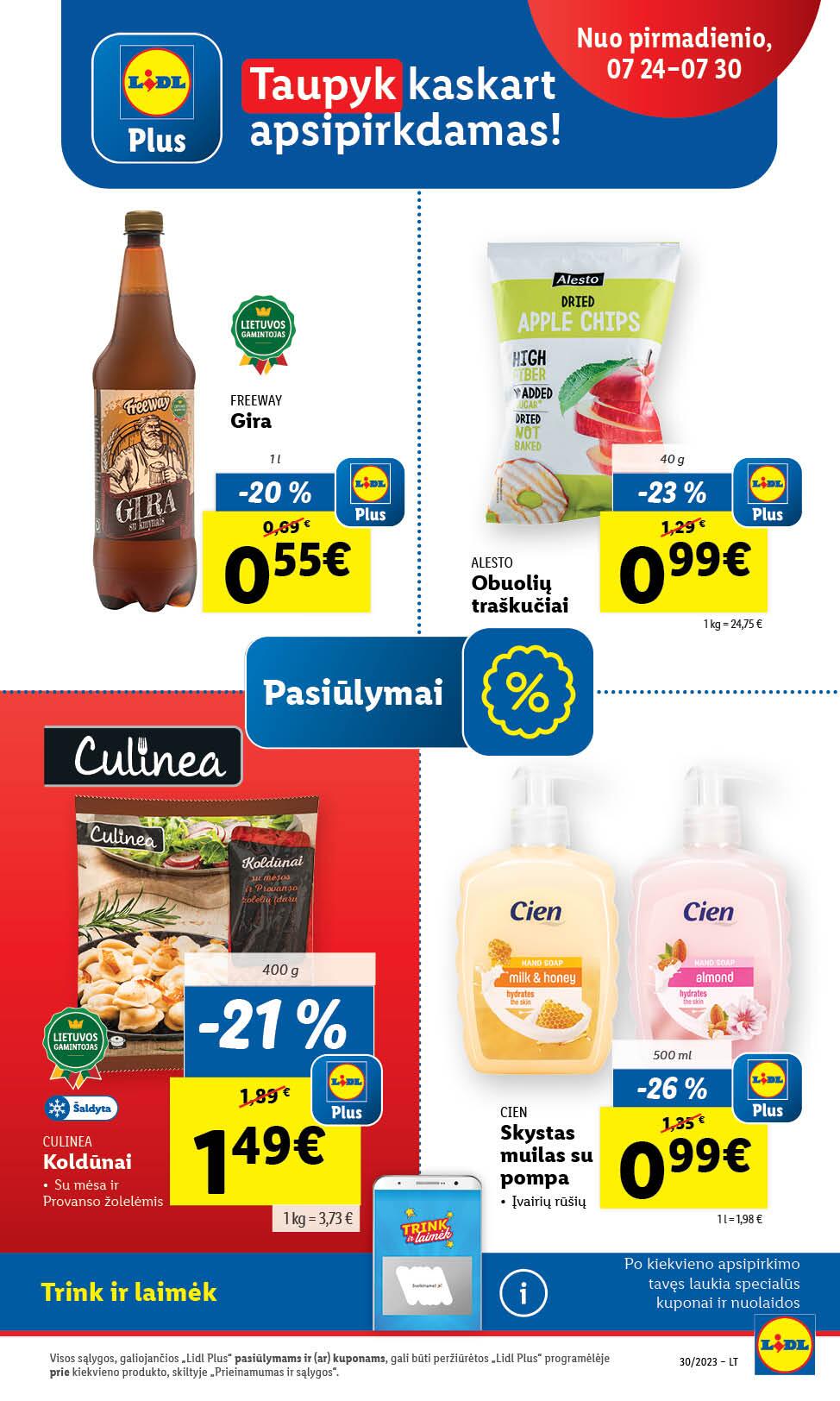 Naujausias LIDL kaininis katalogas 2023.07.24 - 2023.07.30