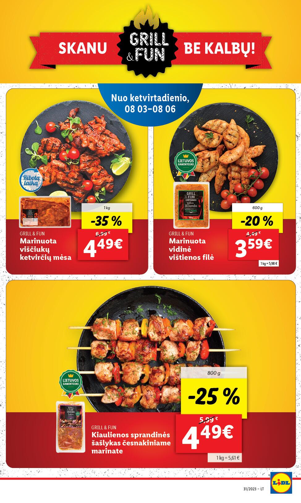 Naujausias LIDL kaininis katalogas 2023.07.31 - 2023.08.06