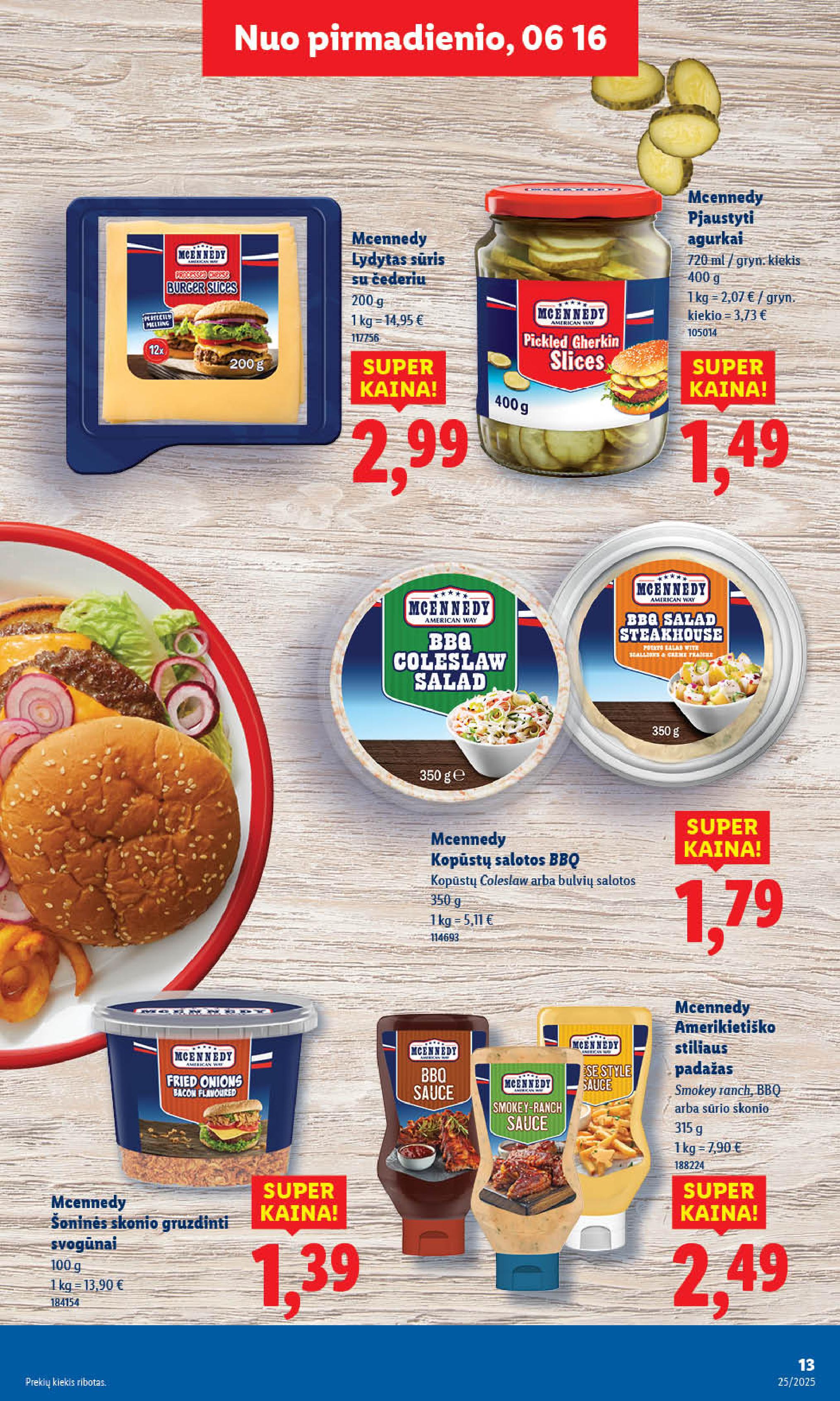LIDL akcijų ir nuolaidų leidinys 2025.06.16 - 2025.06.22