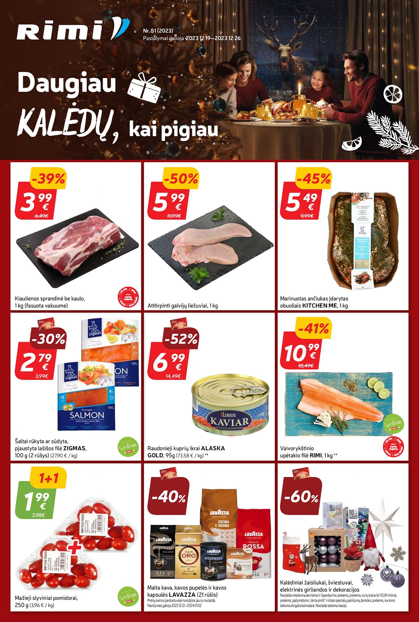Naujausias RIMI kaininis katalogas 2023.12.19 - 2023.12.26