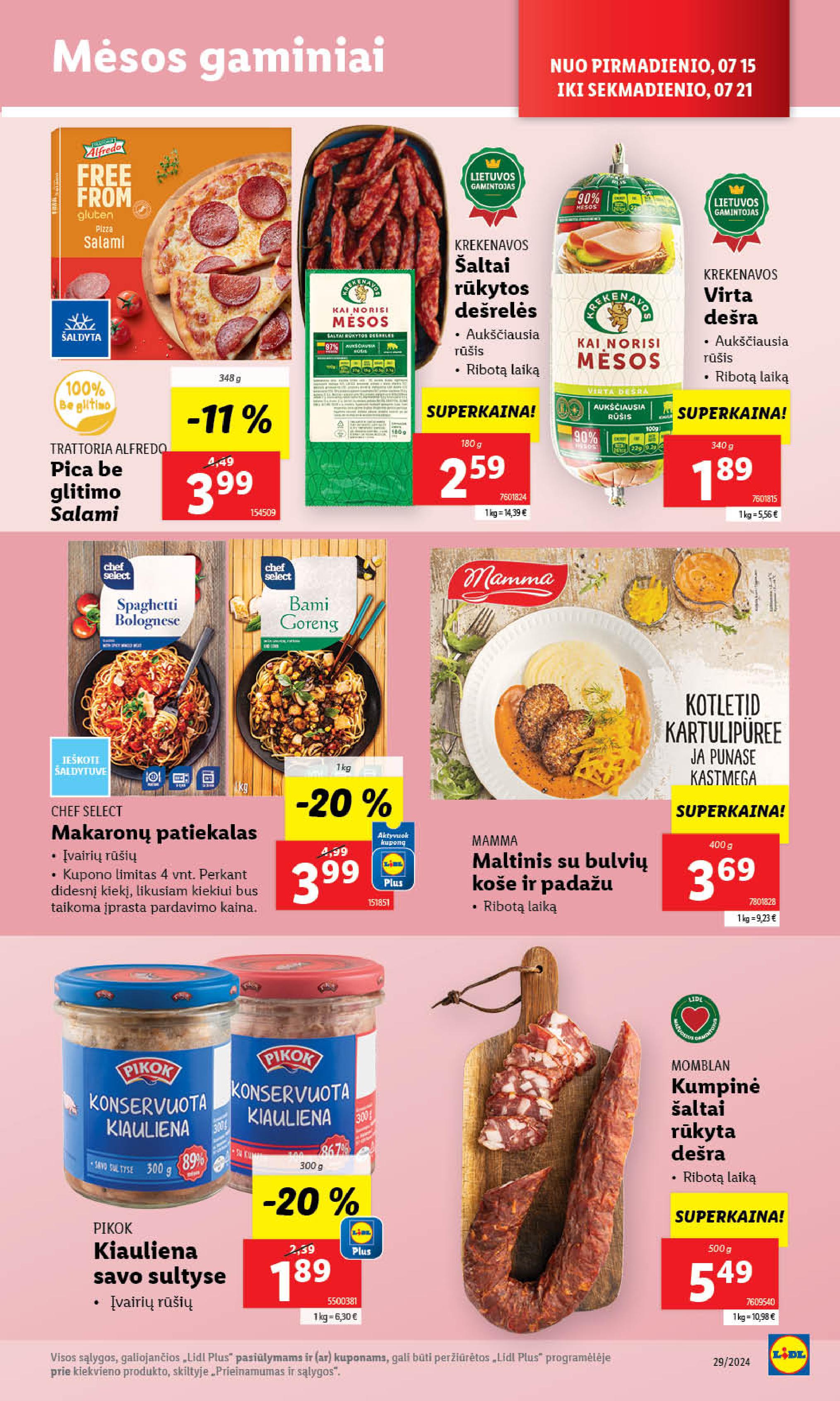 Naujausias LIDL kaininis katalogas 2024.07.15 - 2024.07.21