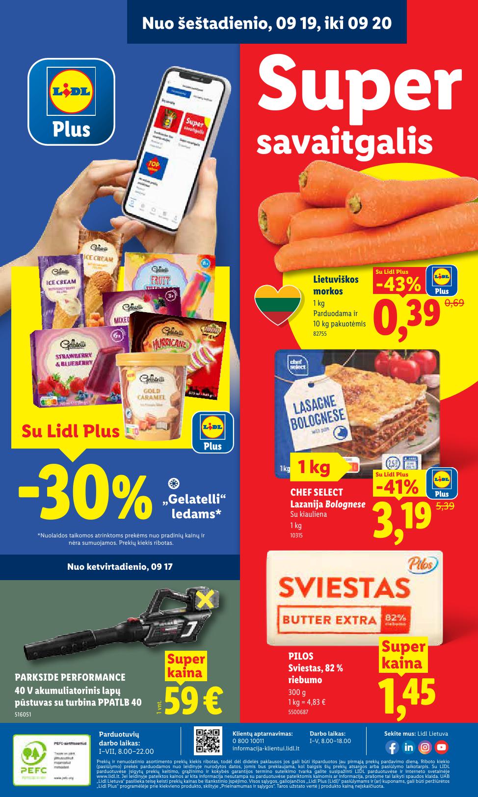 Naujausias LIDL kaininis katalogas 2026.09.14 - 2026.09.20