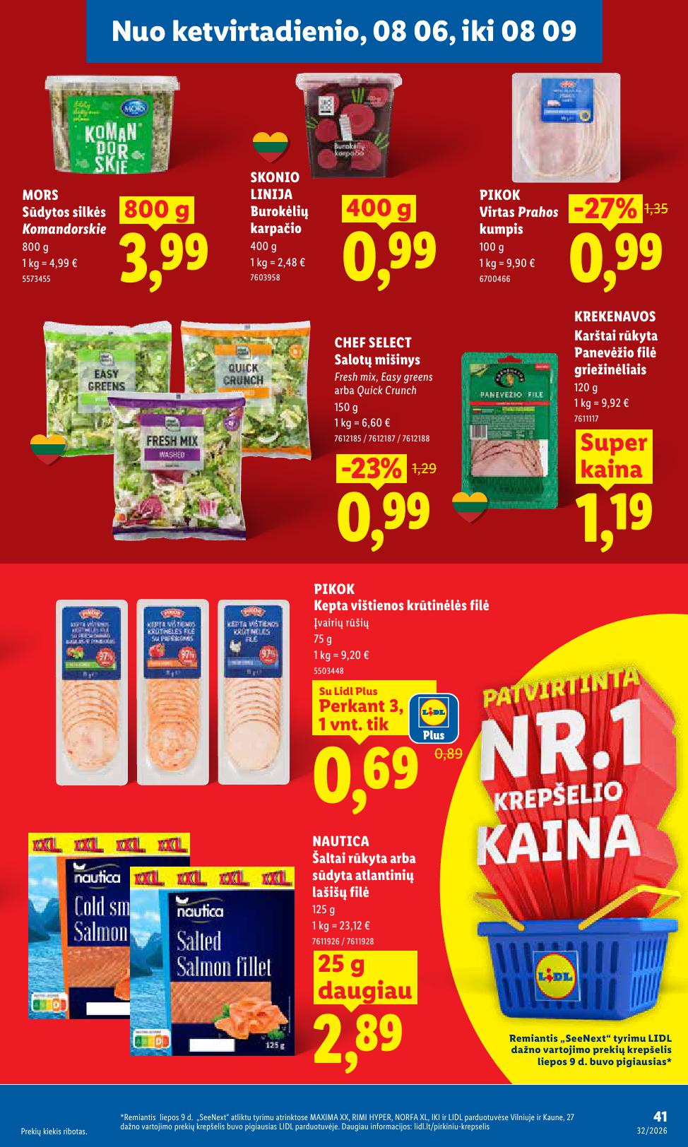 Naujausias LIDL kaininis katalogas 2026.08.03 - 2026.08.09