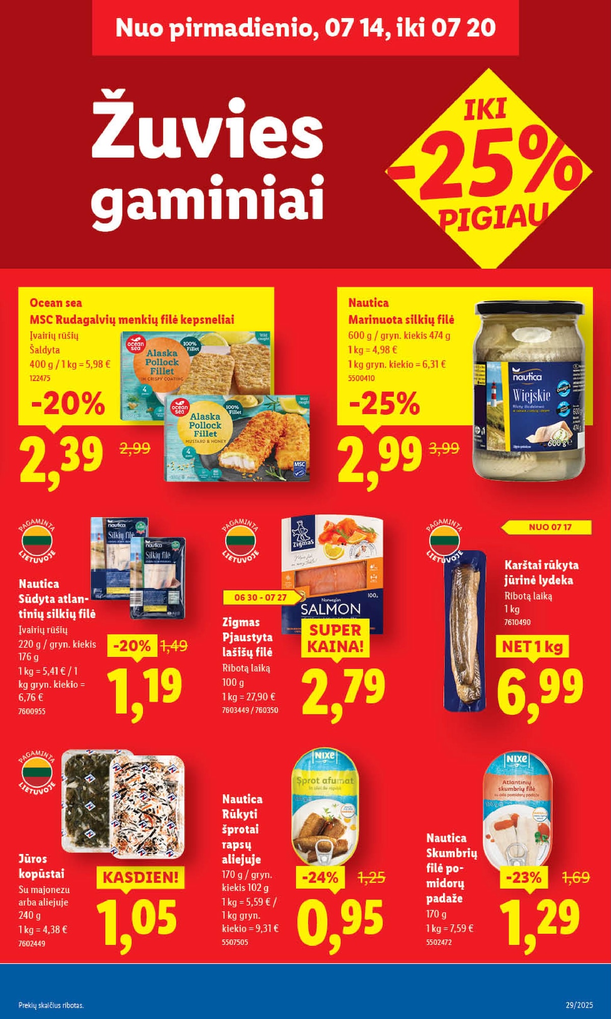 Naujausias LIDL kaininis katalogas 2025.07.14 - 2025.07.20