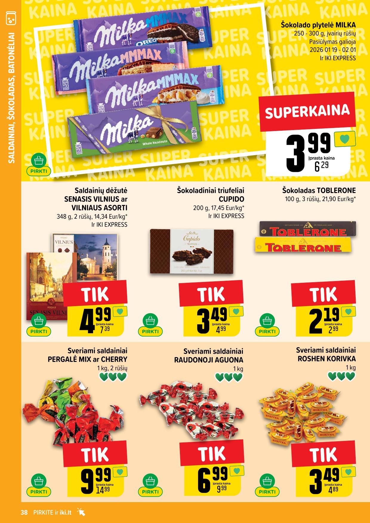 Naujausias IKI kaininis katalogas 2026.01.26 - 2026.02.01