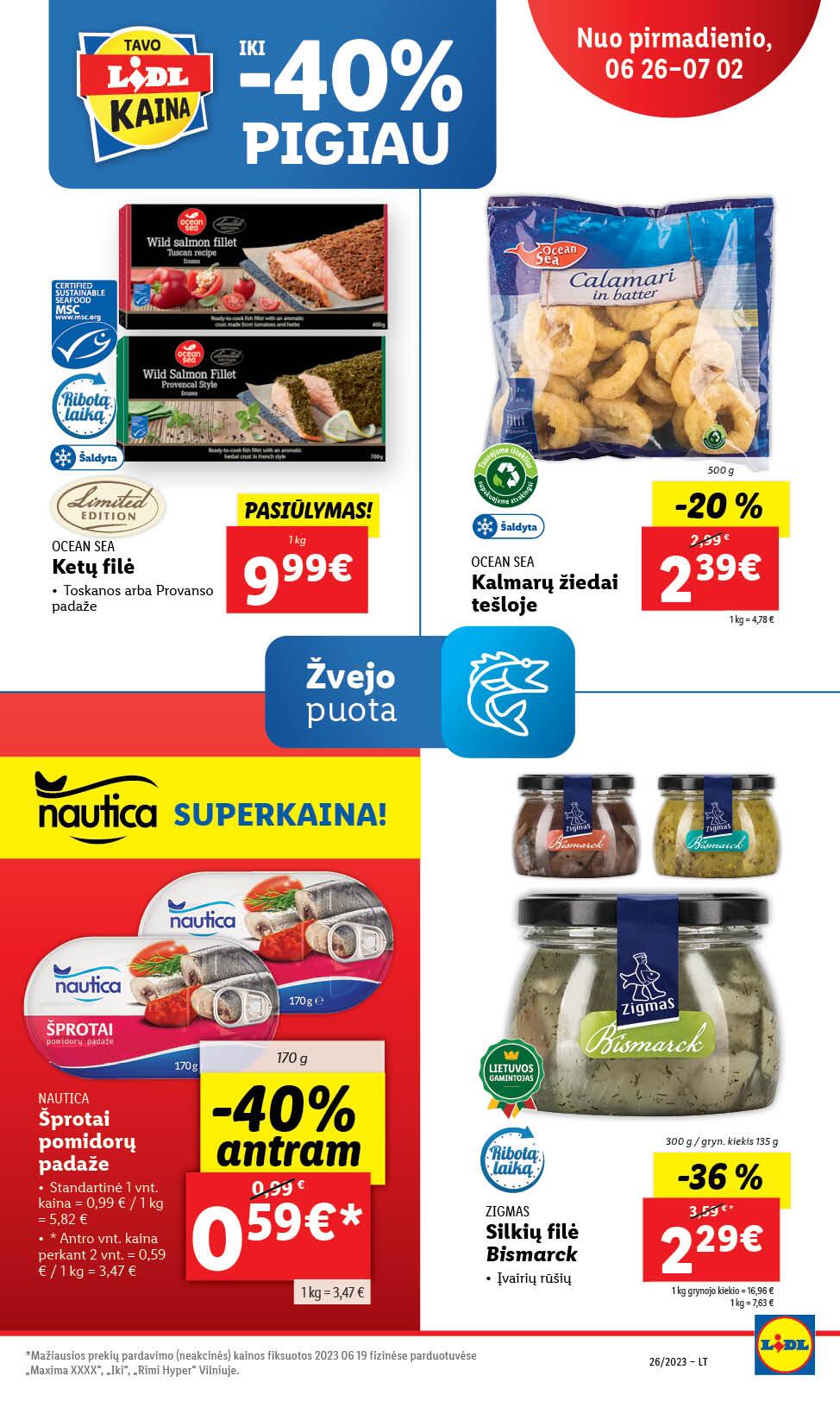 Naujausias LIDL kaininis katalogas 2023.06.26 - 2023.07.02
