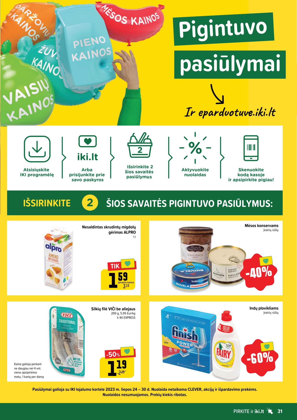 Naujausias IKI kaininis katalogas 2023.07.24 - 2023.07.30