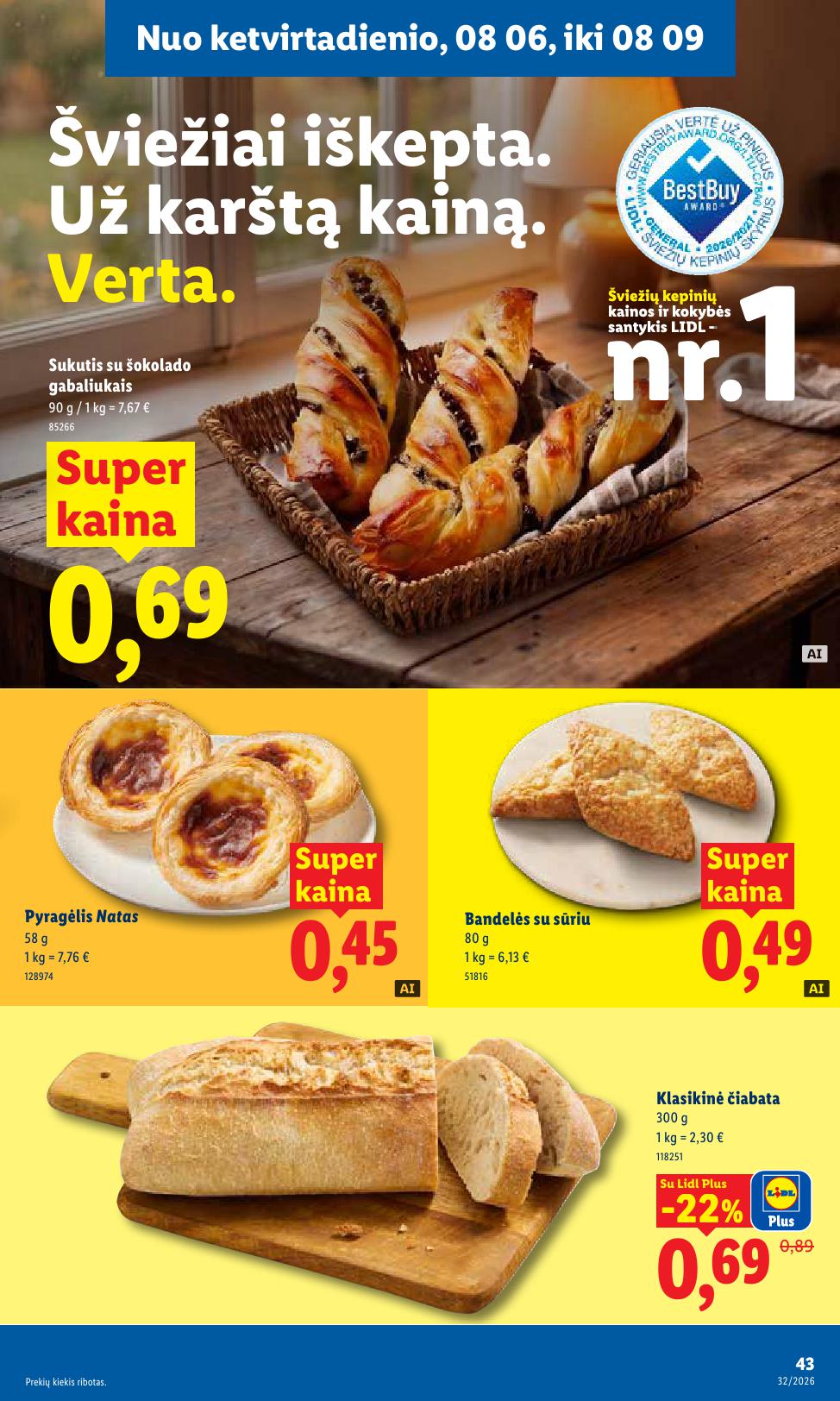 Naujausias LIDL kaininis katalogas 2026.08.03 - 2026.08.09