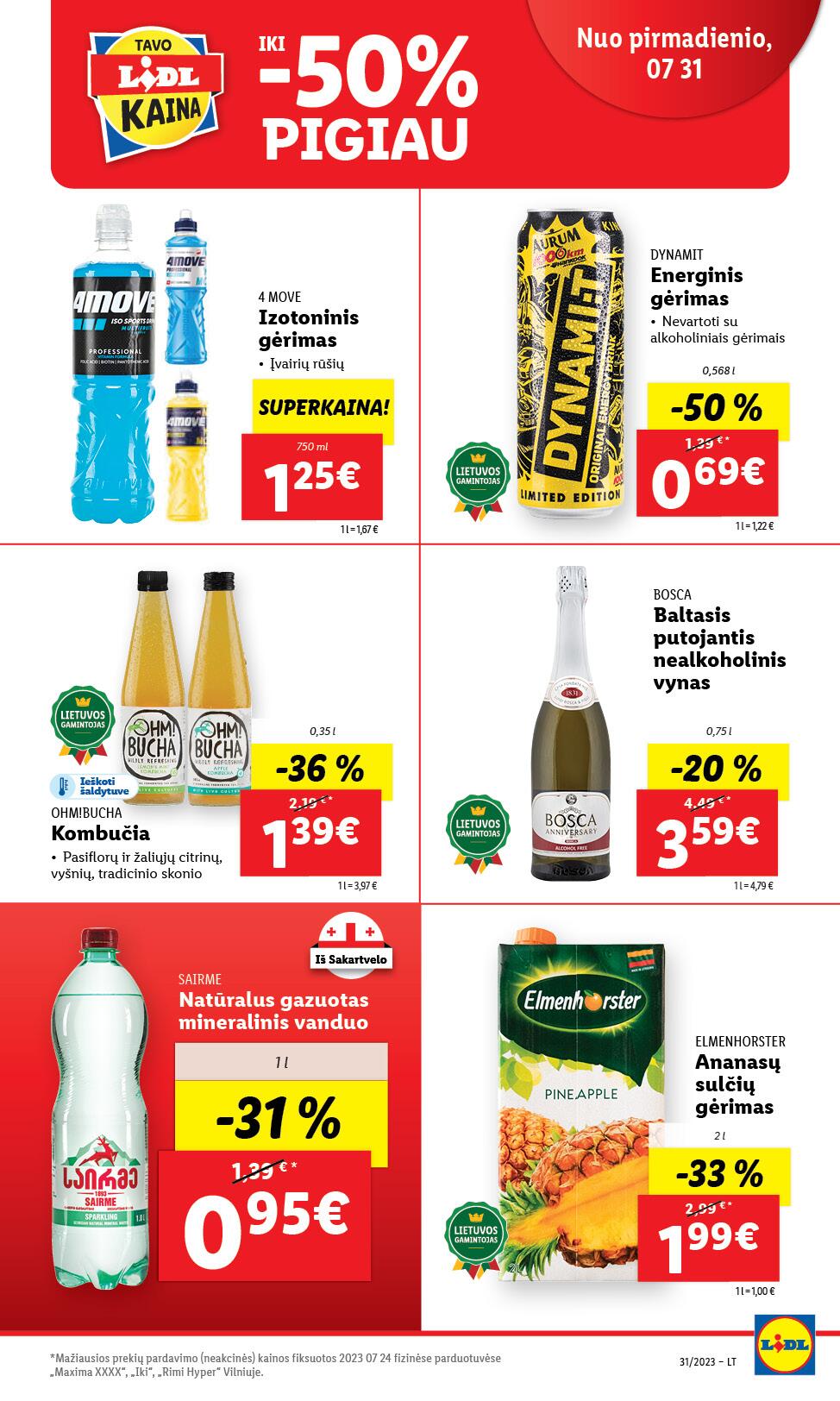 Naujausias LIDL kaininis katalogas 2023.07.31 - 2023.08.06