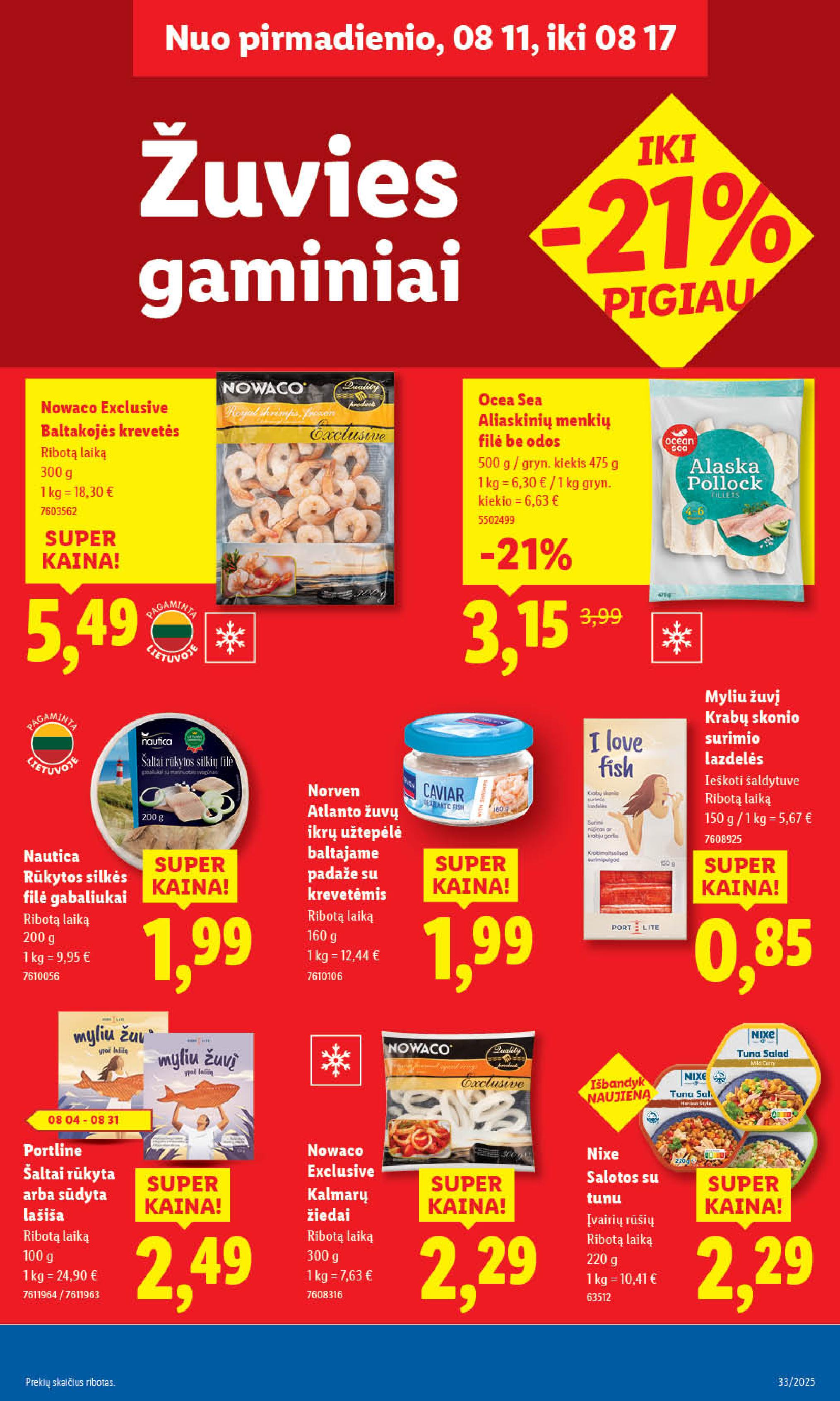 Naujausias LIDL kaininis katalogas 2025.08.11 - 2025.08.17