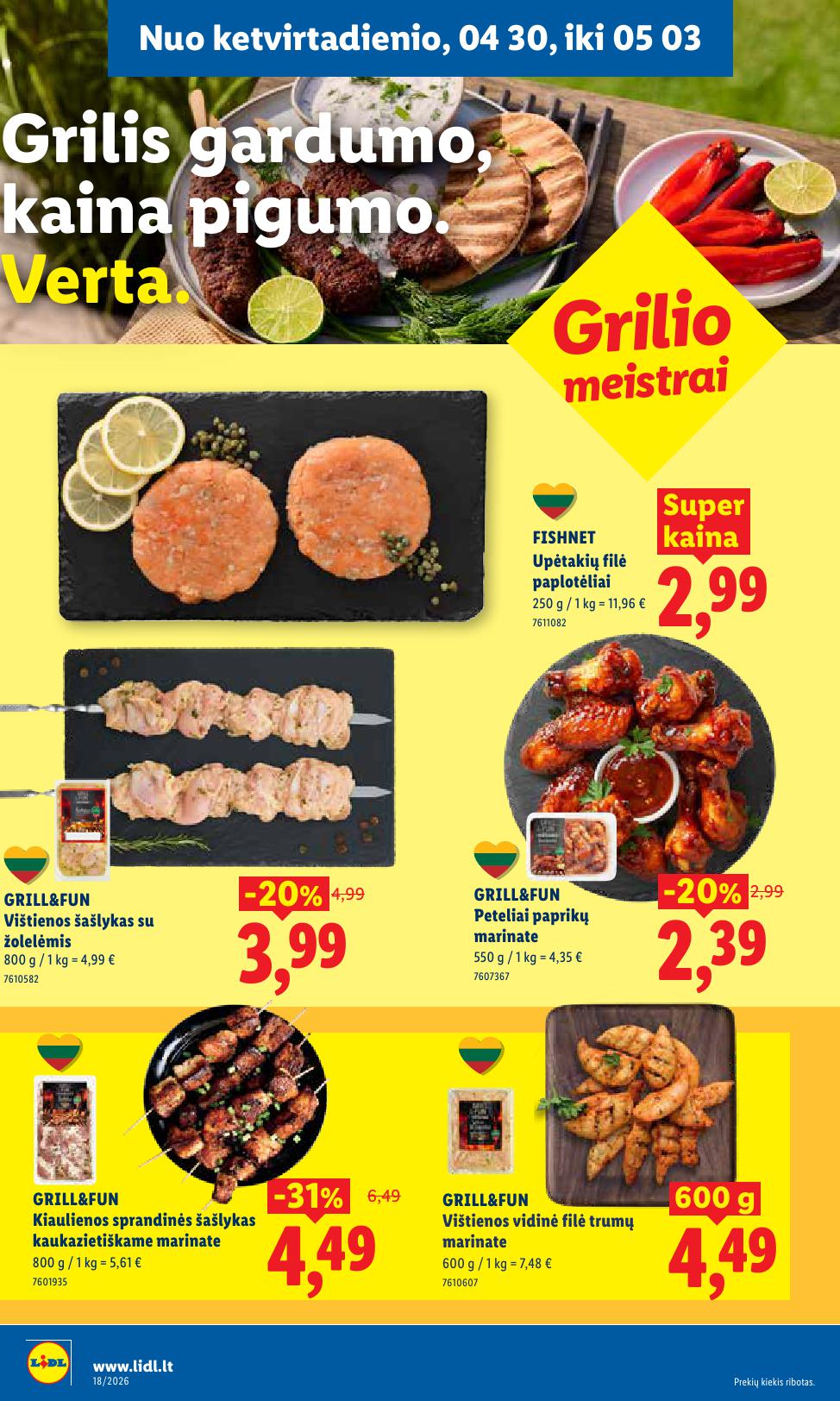 Naujausias LIDL kaininis katalogas 2026.04.27 - 2026.05.03