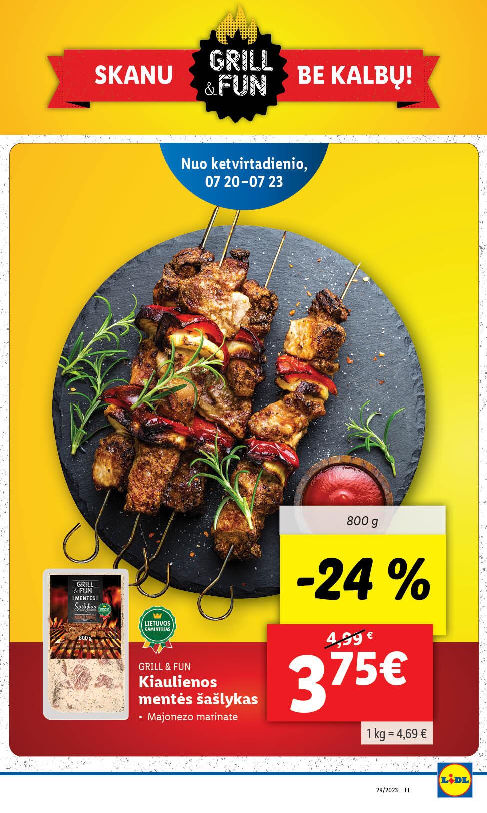 Naujausias LIDL kaininis katalogas 2023.07.17 - 2023.07.23