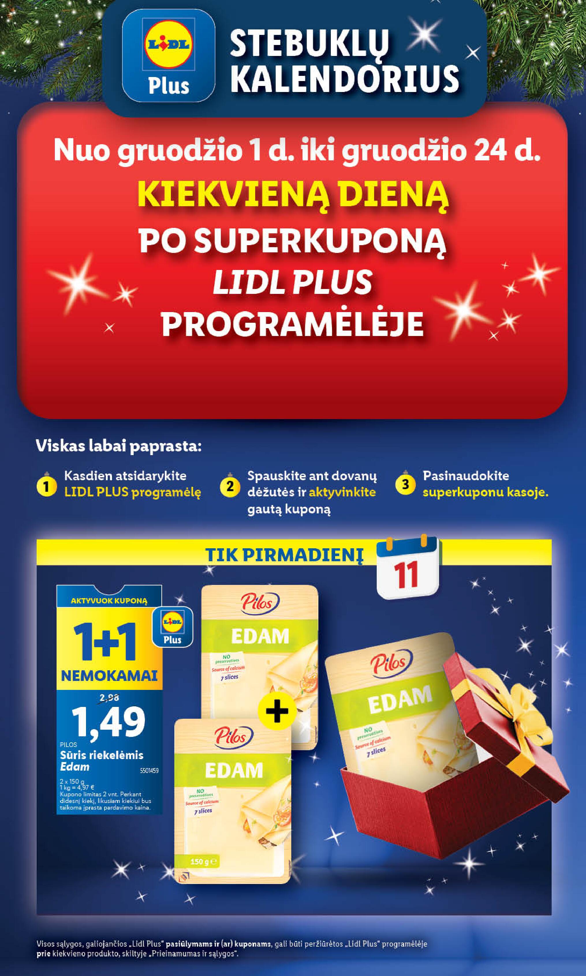 Naujausias LIDL kaininis katalogas 2023.12.11 - 2023.12.17