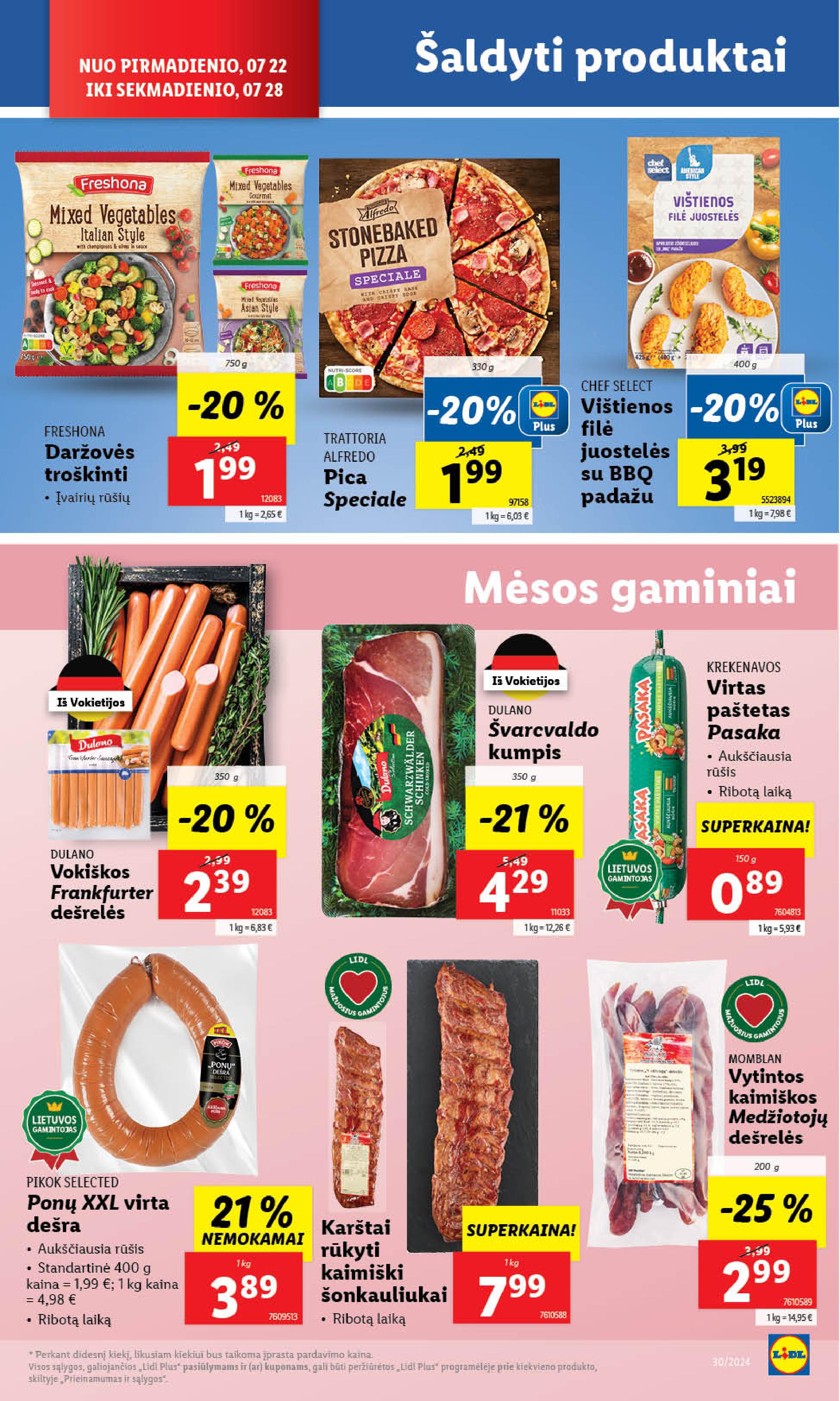 Naujausias LIDL kaininis katalogas 2024.07.22 - 2024.07.28