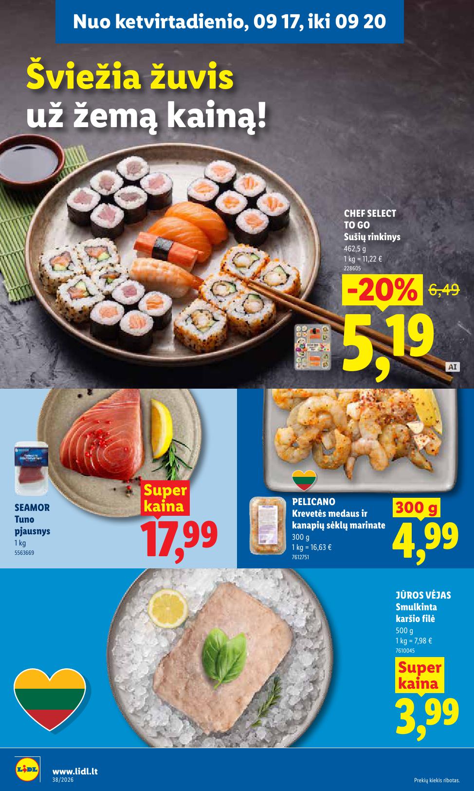 Naujausias LIDL kaininis katalogas 2026.09.14 - 2026.09.20