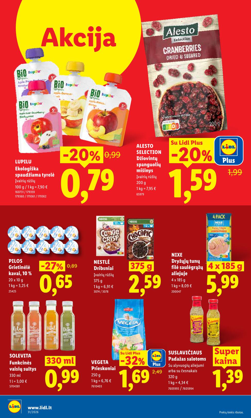 Naujausias LIDL kaininis katalogas 2026.07.27 - 2026.08.02
