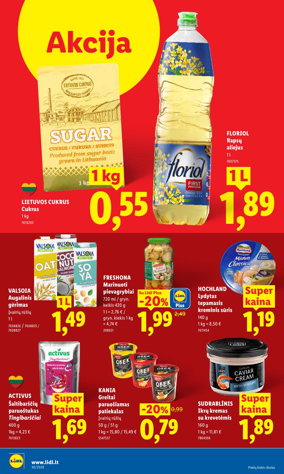 Naujausias LIDL kaininis katalogas 2026.07.20 - 2026.07.26