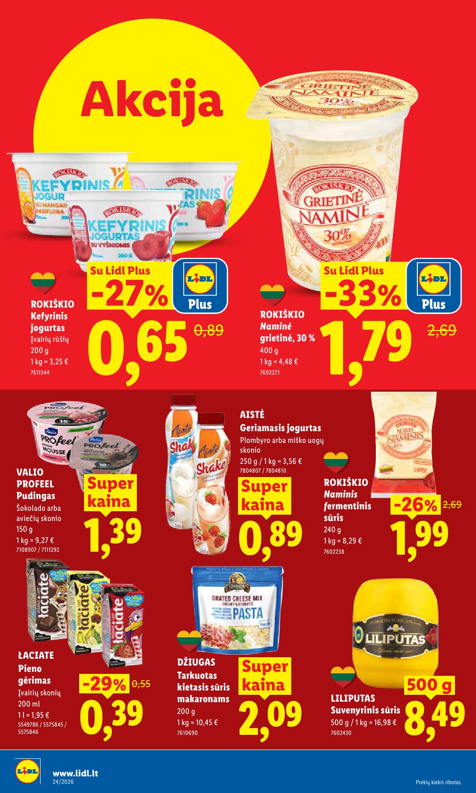 Naujausias LIDL kaininis katalogas 2026.06.08 - 2026.06.14