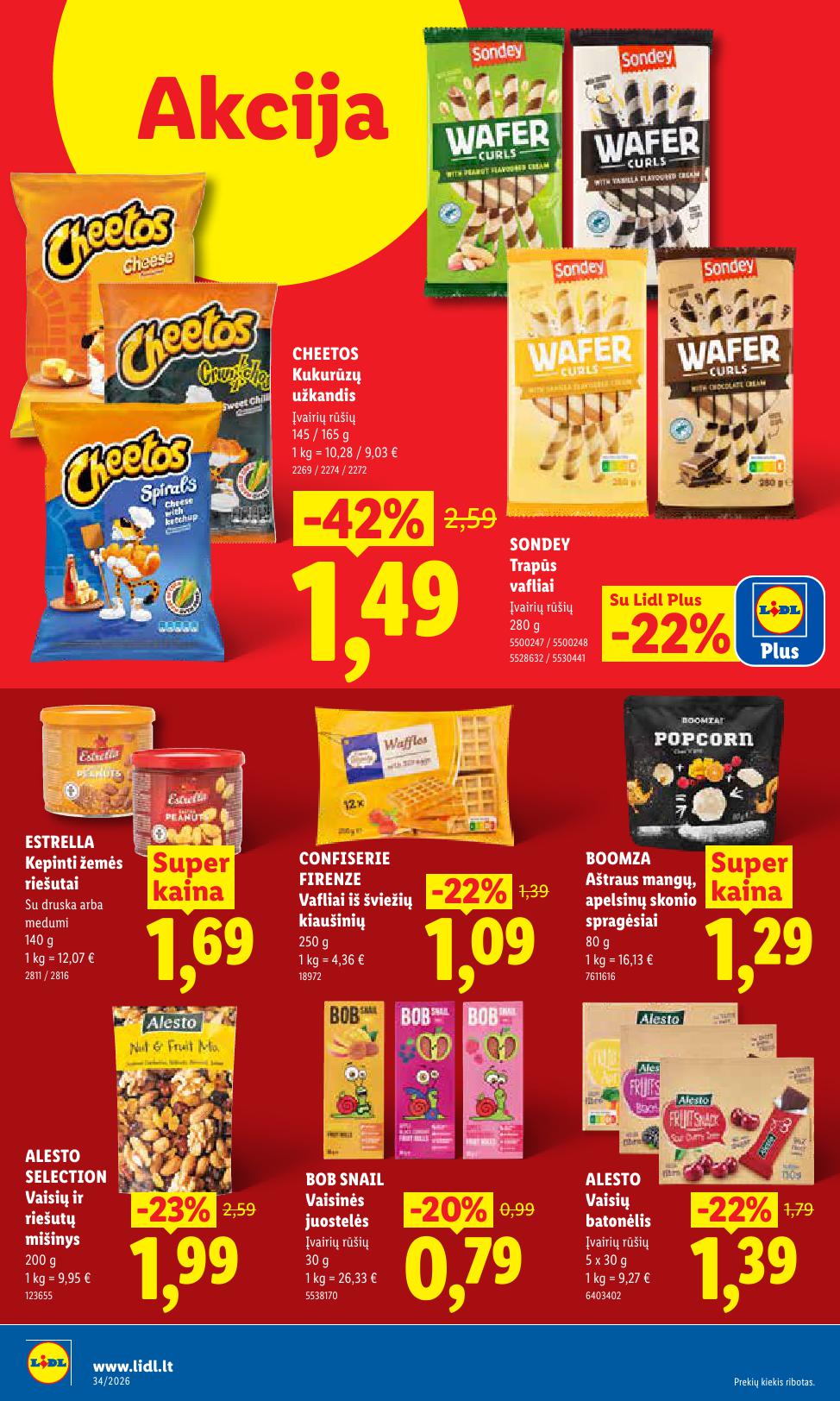 Naujausias LIDL kaininis katalogas 2026.08.17 - 2026.08.23