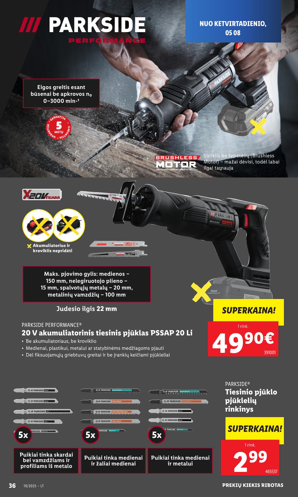 LIDL ne maisto prekių leidinys 2025.05.05 - 2025.05.11