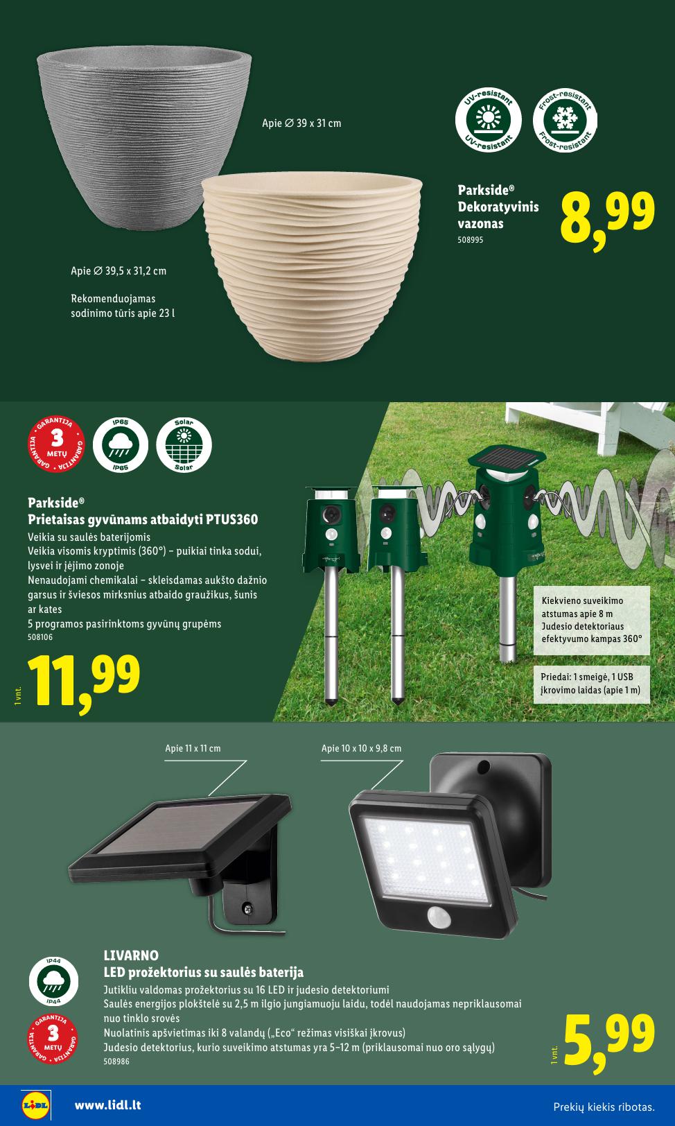 LIDL katalogas "Sodui valio !" galioja nuo 2026.03.30