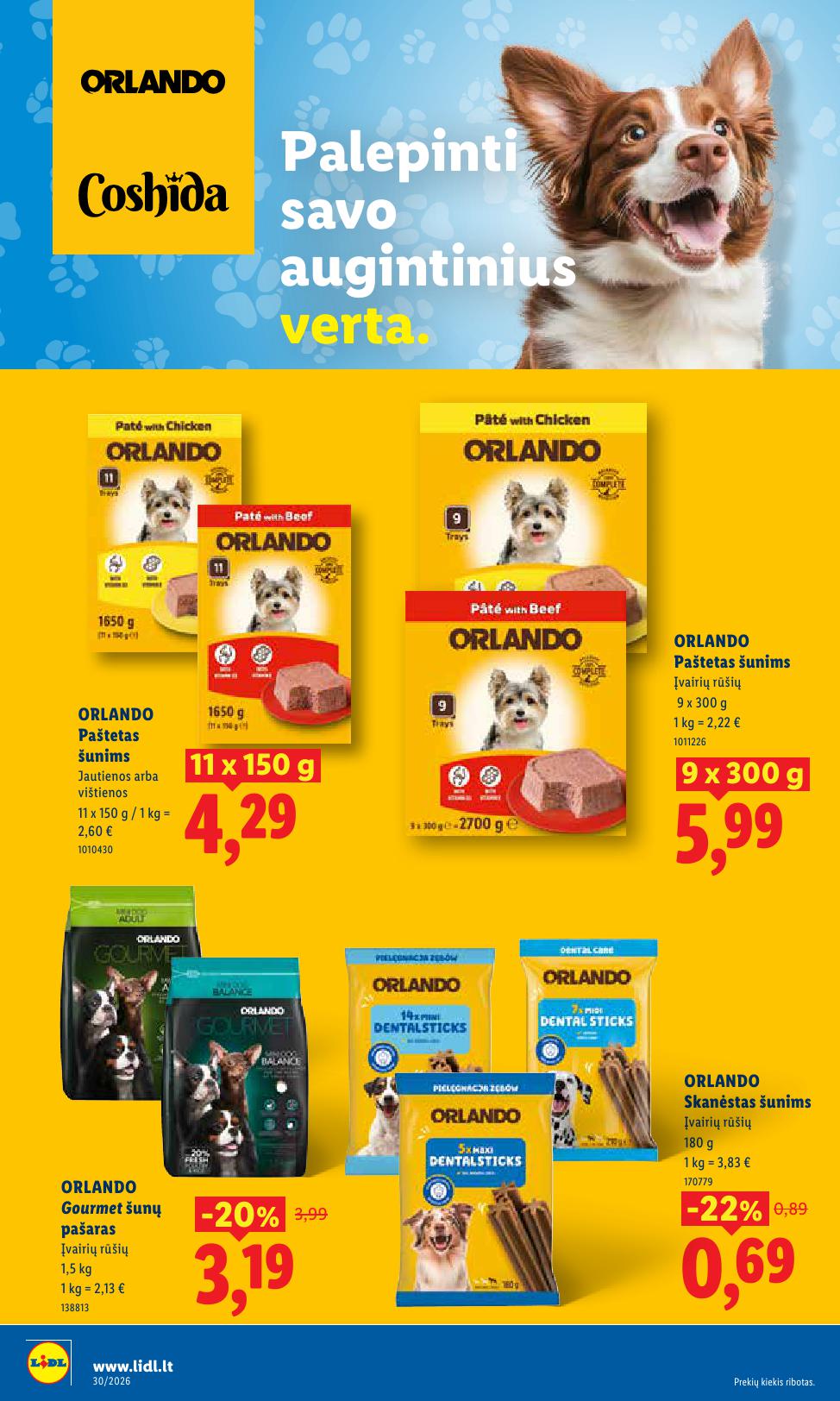 Naujausias LIDL kaininis katalogas 2026.07.20 - 2026.07.26