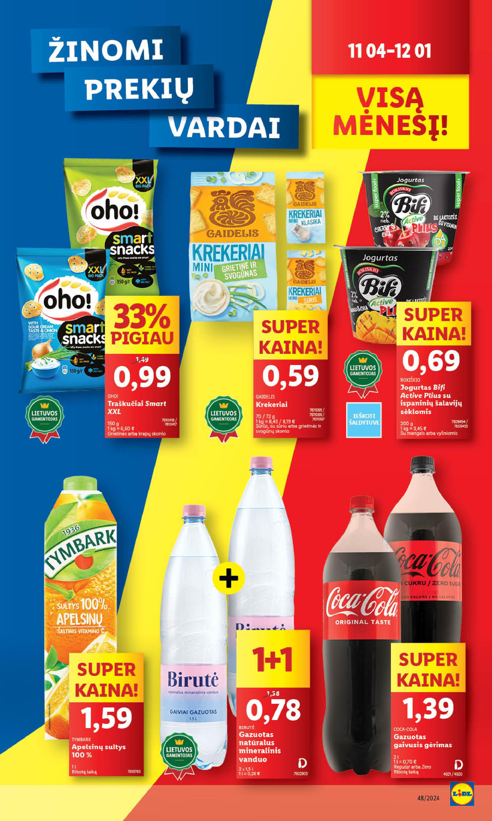 Naujausias LIDL kaininis katalogas 2024.11.25 - 2024.12.01