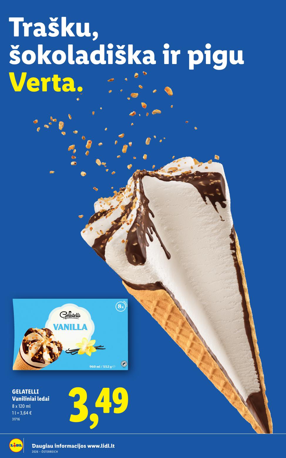 LIDL katalogas "Daugiau ledų, daugiau vasaros"