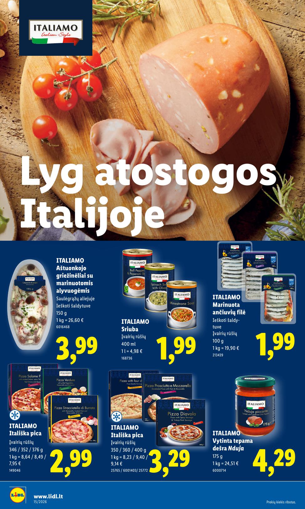Naujausias LIDL kaininis katalogas 2026.04.06 - 2026.04.12