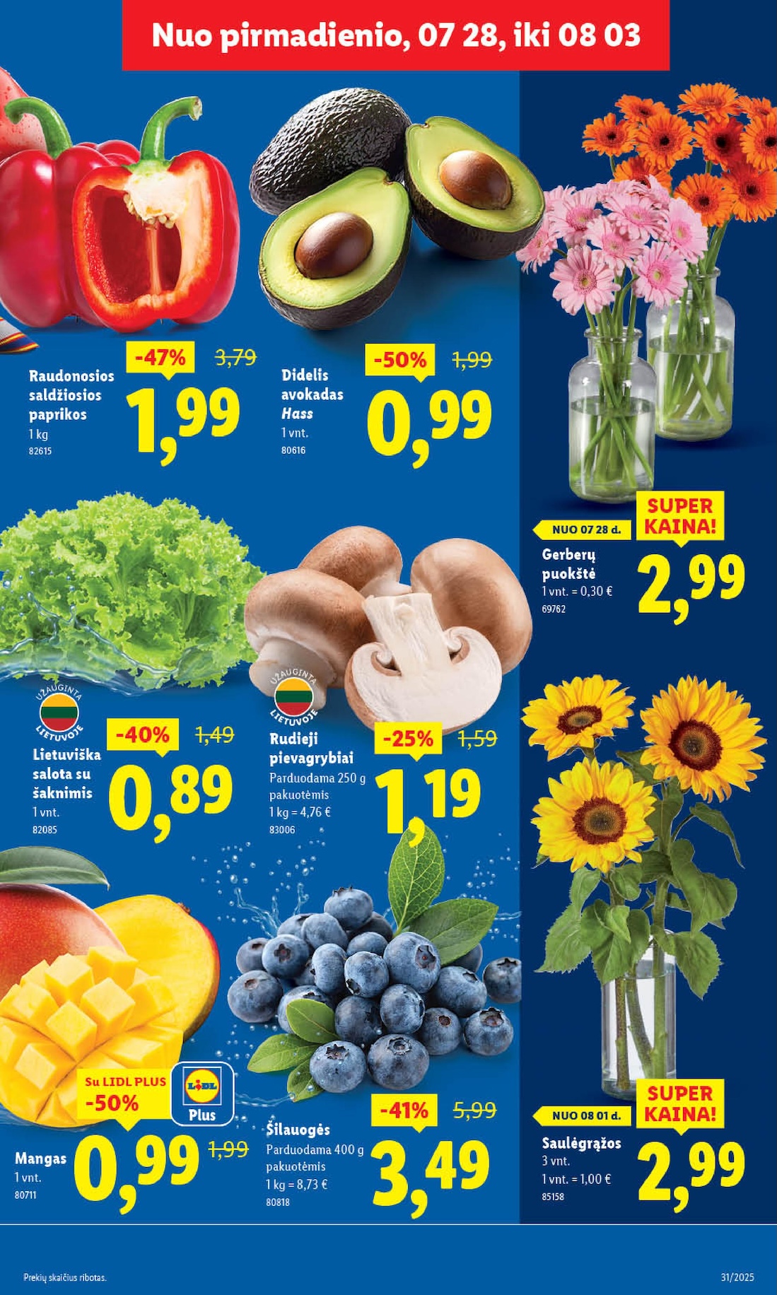 Naujausias LIDL kaininis katalogas 2025.07.28 - 2025.08.03
