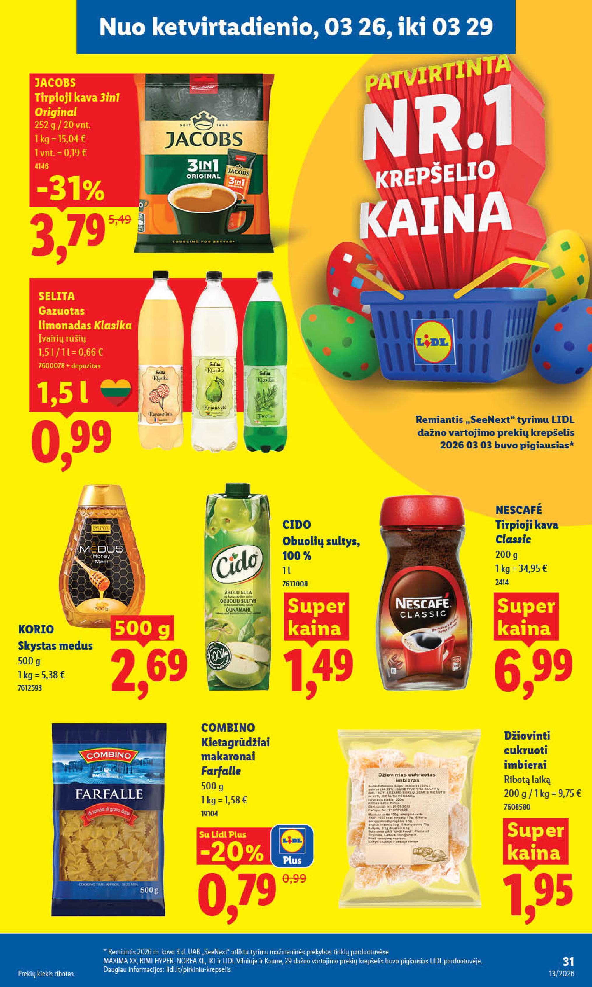 Naujausias LIDL kaininis katalogas 2026.03.23 - 2026.03.29