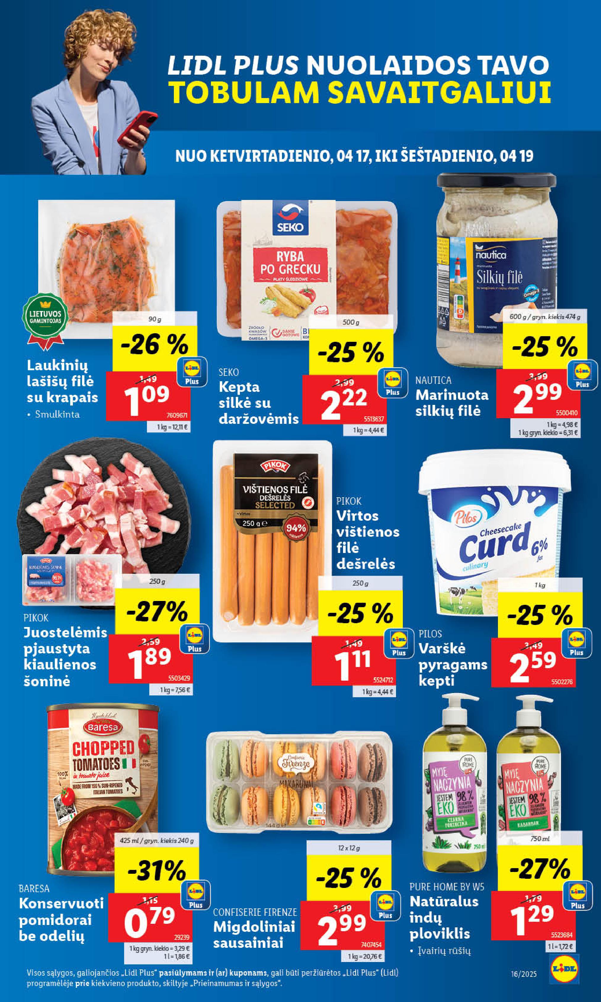 Naujausias LIDL kaininis katalogas 2025.04.14 - 2025.04.19